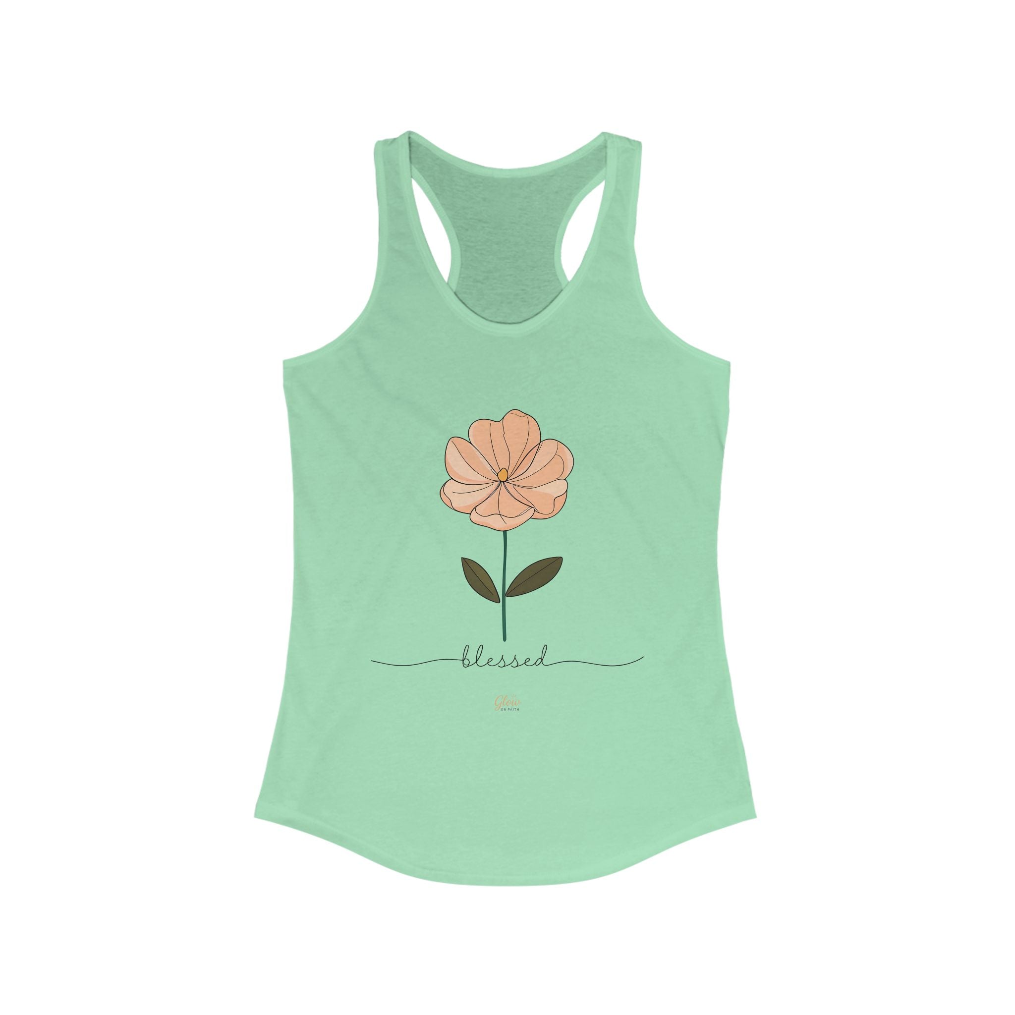 Floral Blessed | Women's Racerback Tank