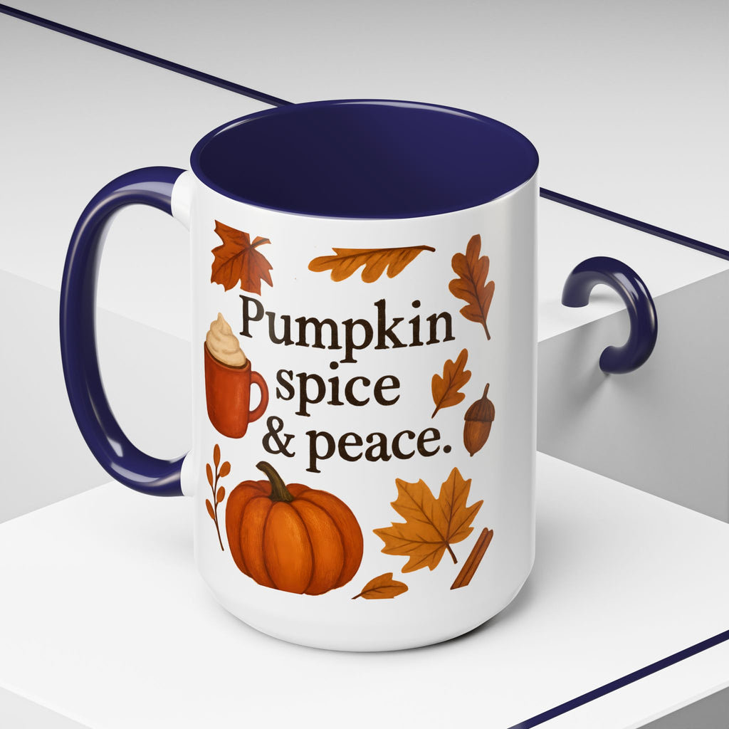 Pumpkin Spice & Peace | Autumn Coffee Mug