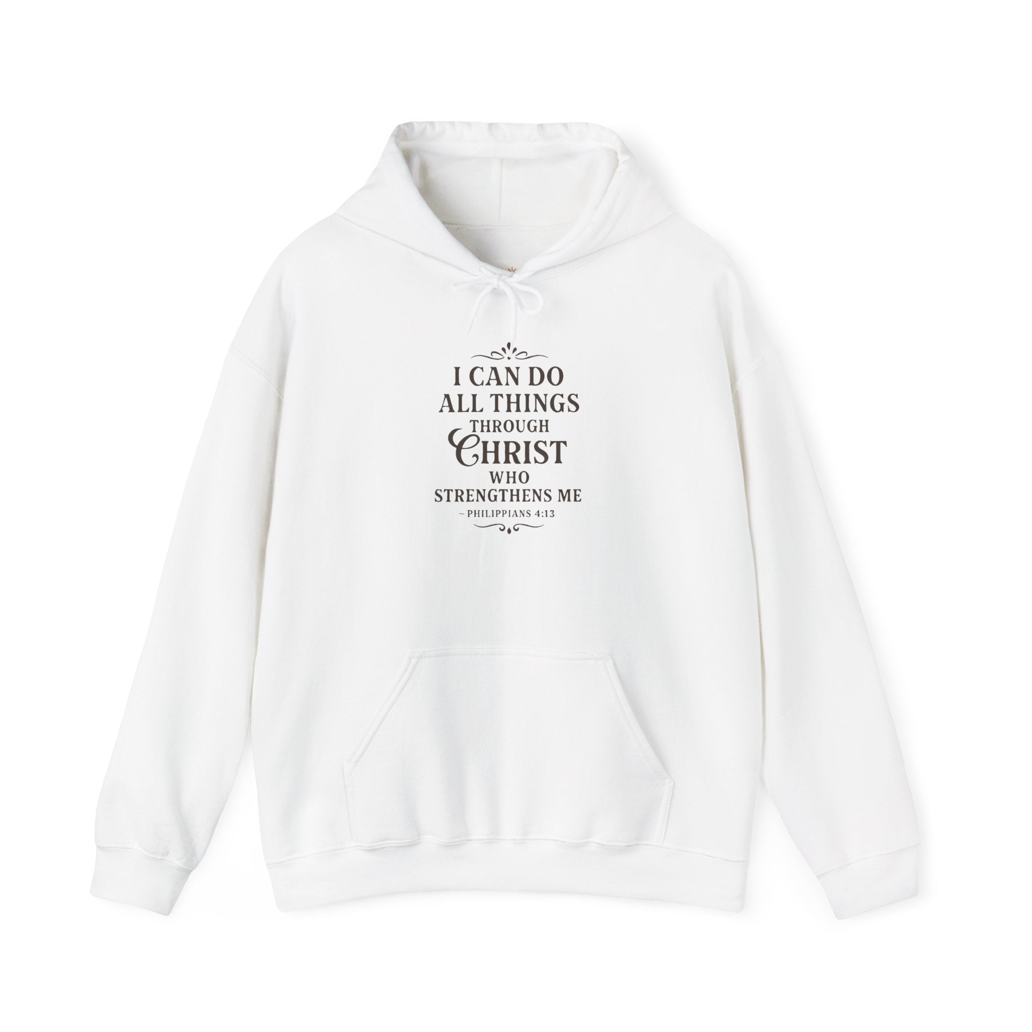 I can do all things through Christ who strengthens me. — Philippians 4:13 | Hoodie