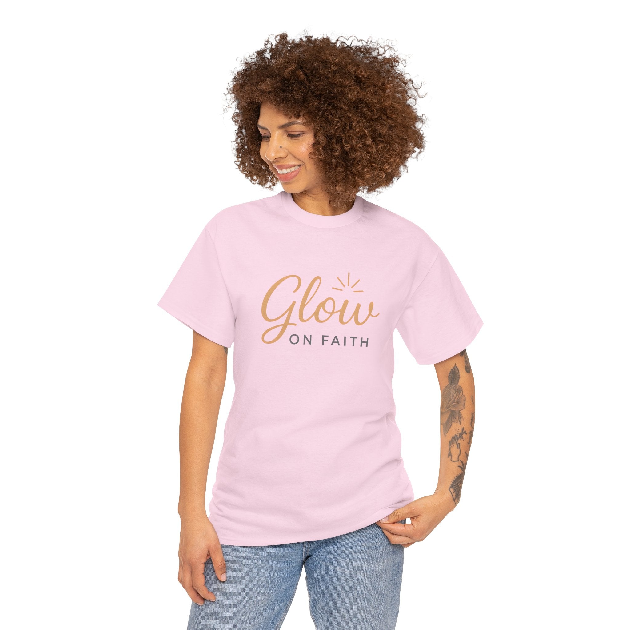 Glow on Faith | Unisex Heavy Cotton Tee