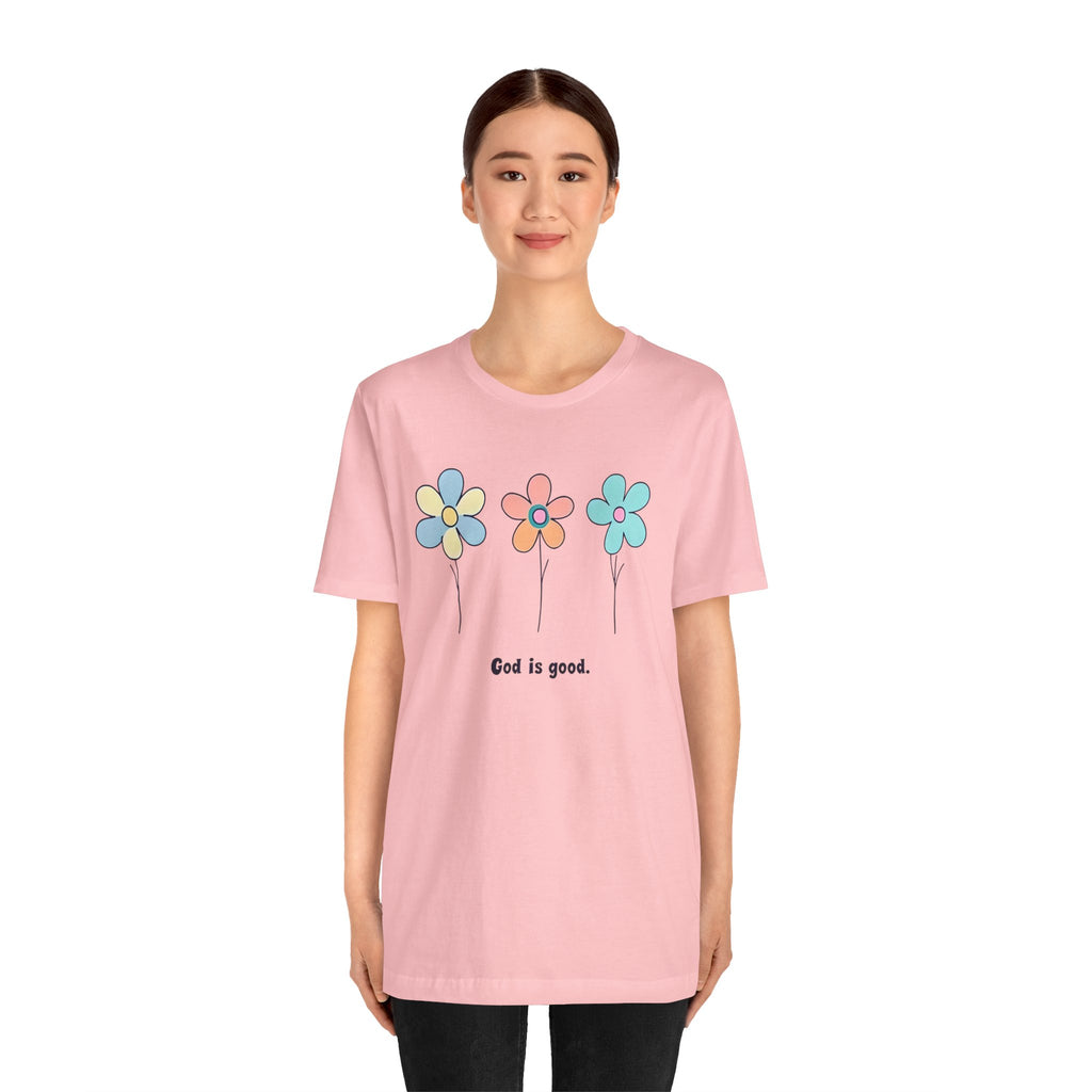 Floral God Is Good | Unisex Short Sleeve Shirt