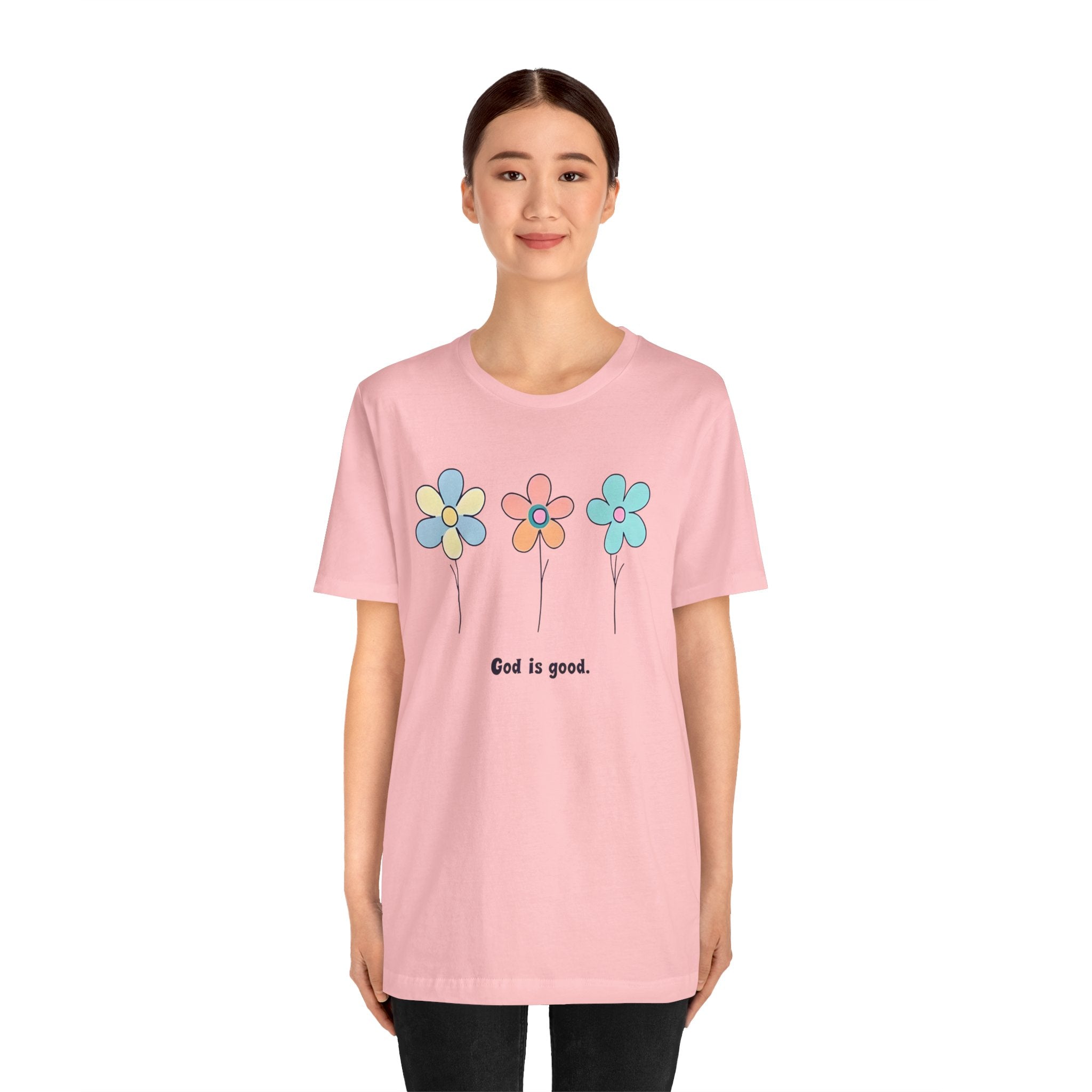 Floral God Is Good | Unisex Short Sleeve Shirt