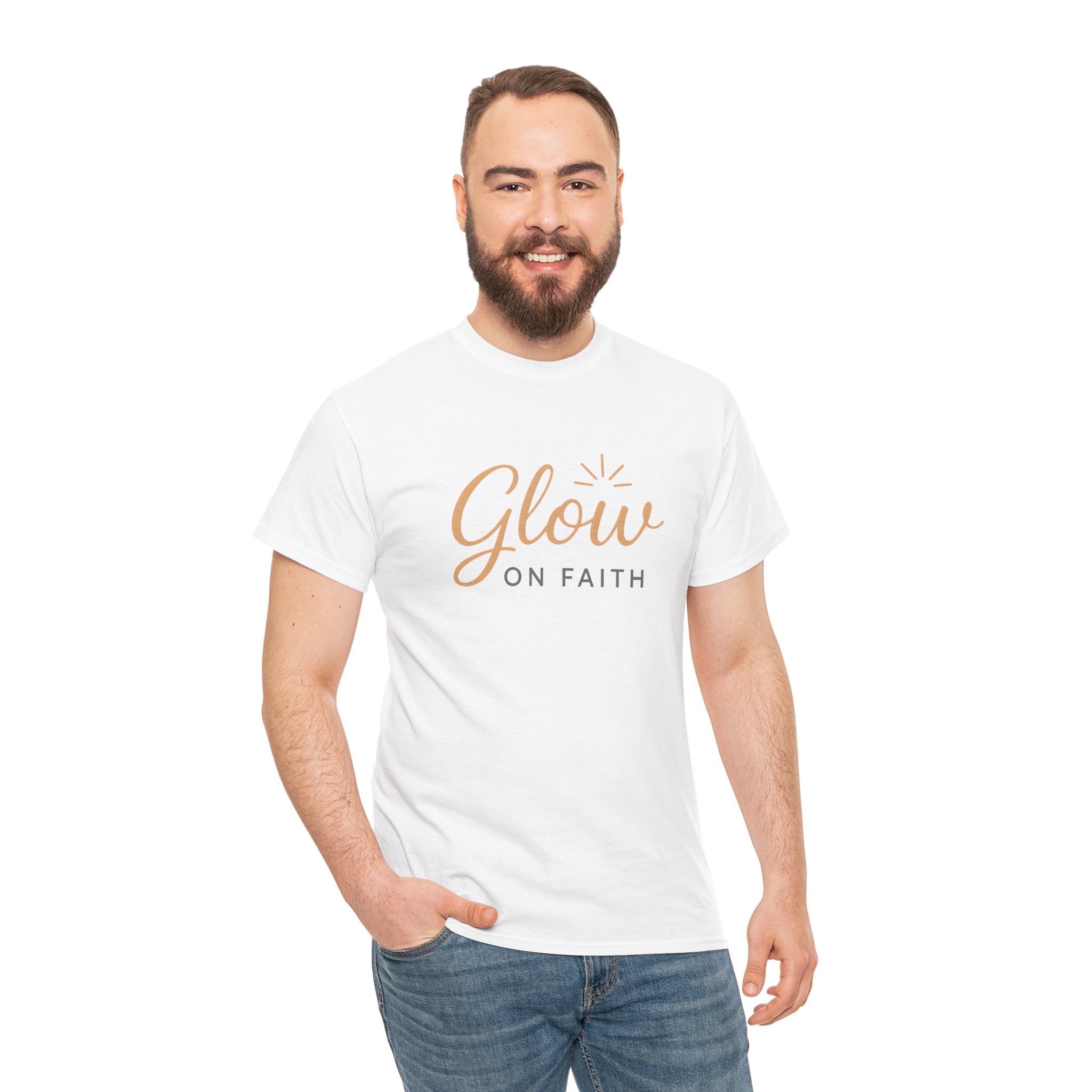 Glow on Faith | Unisex Heavy Cotton Tee