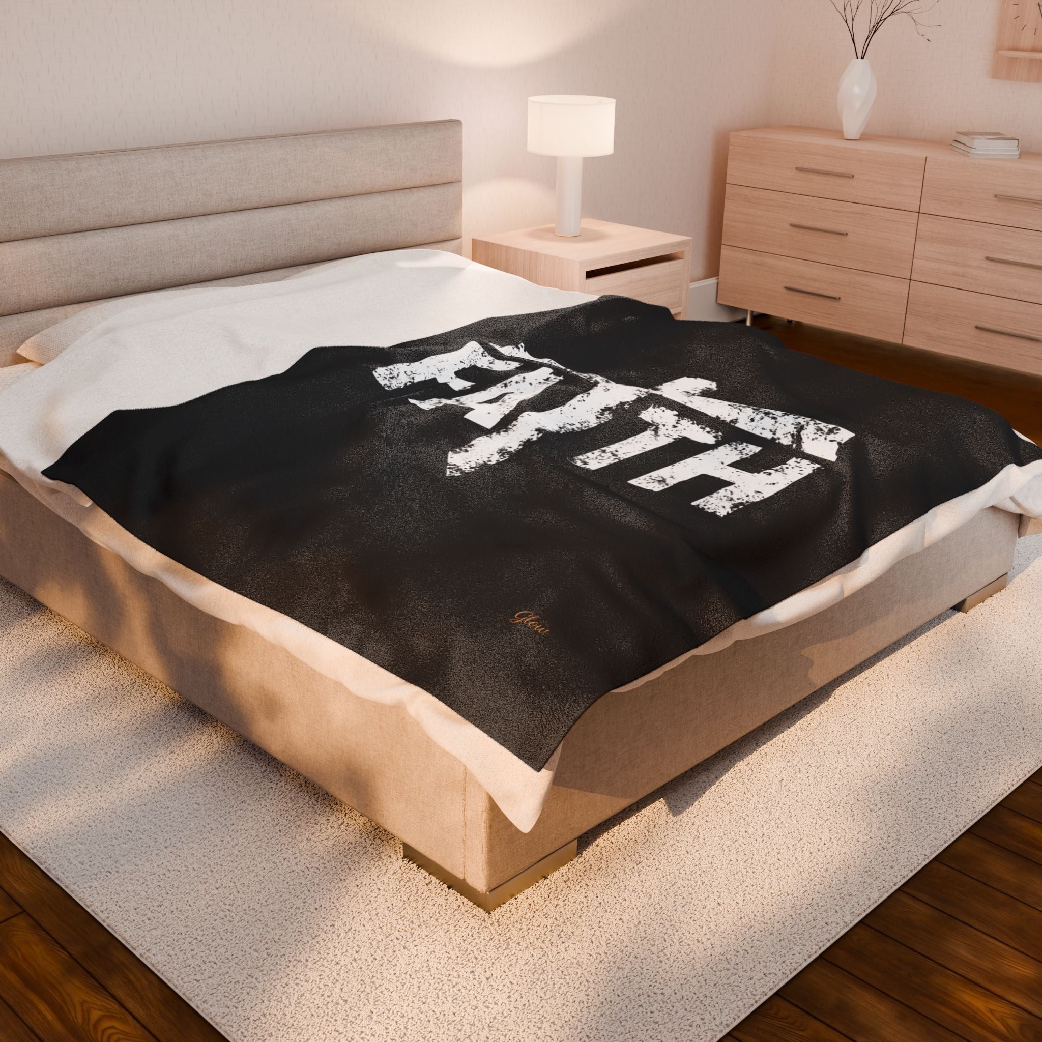 Faith | Cozy Velveteen Plush Blanket