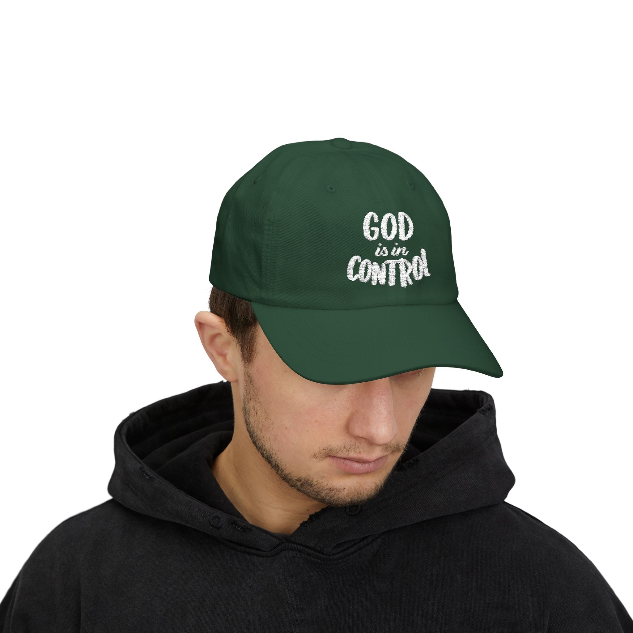 God Is In Control | Classic Dad Cap