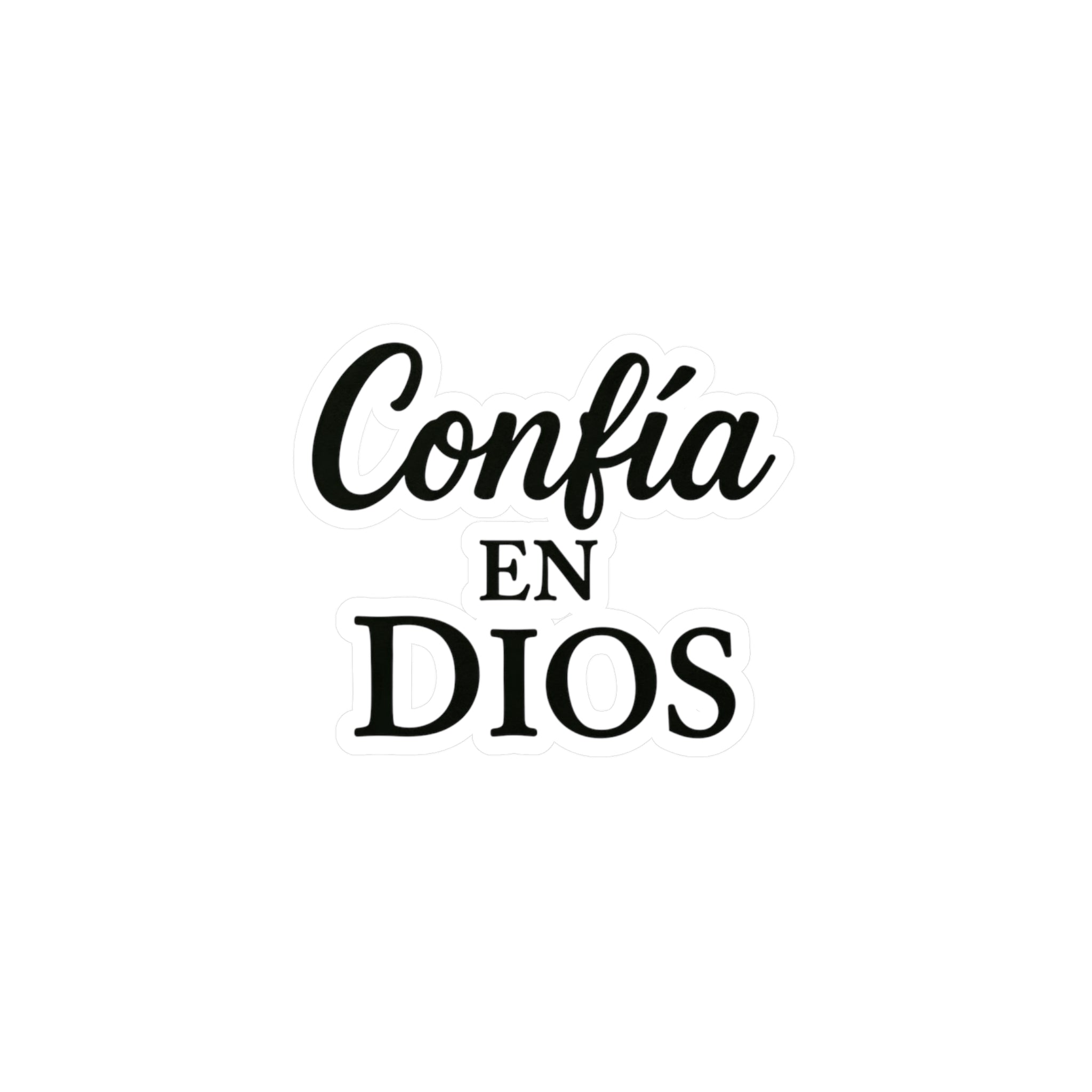 Confía en Dios | Vinyl Sticker