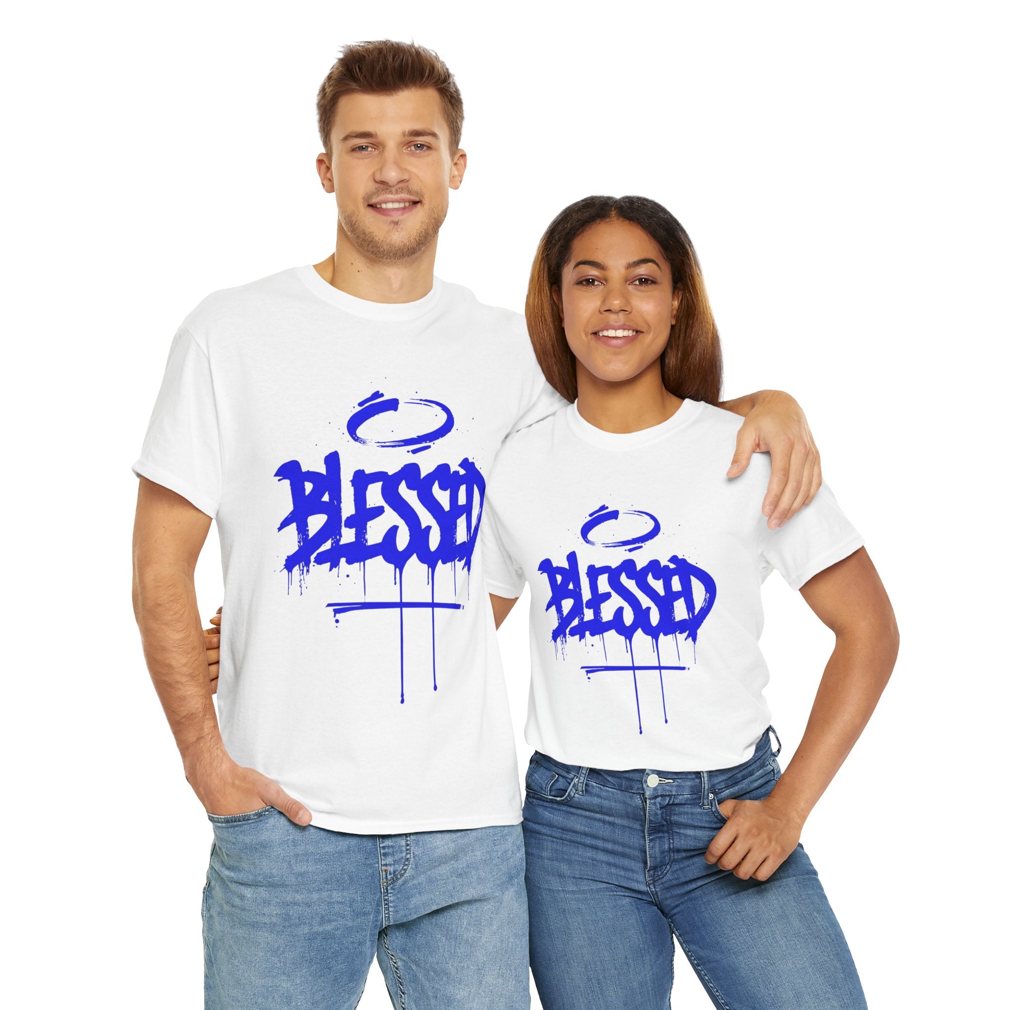 Blessed | Unisex Graffiti Style Heavy Cotton Tee