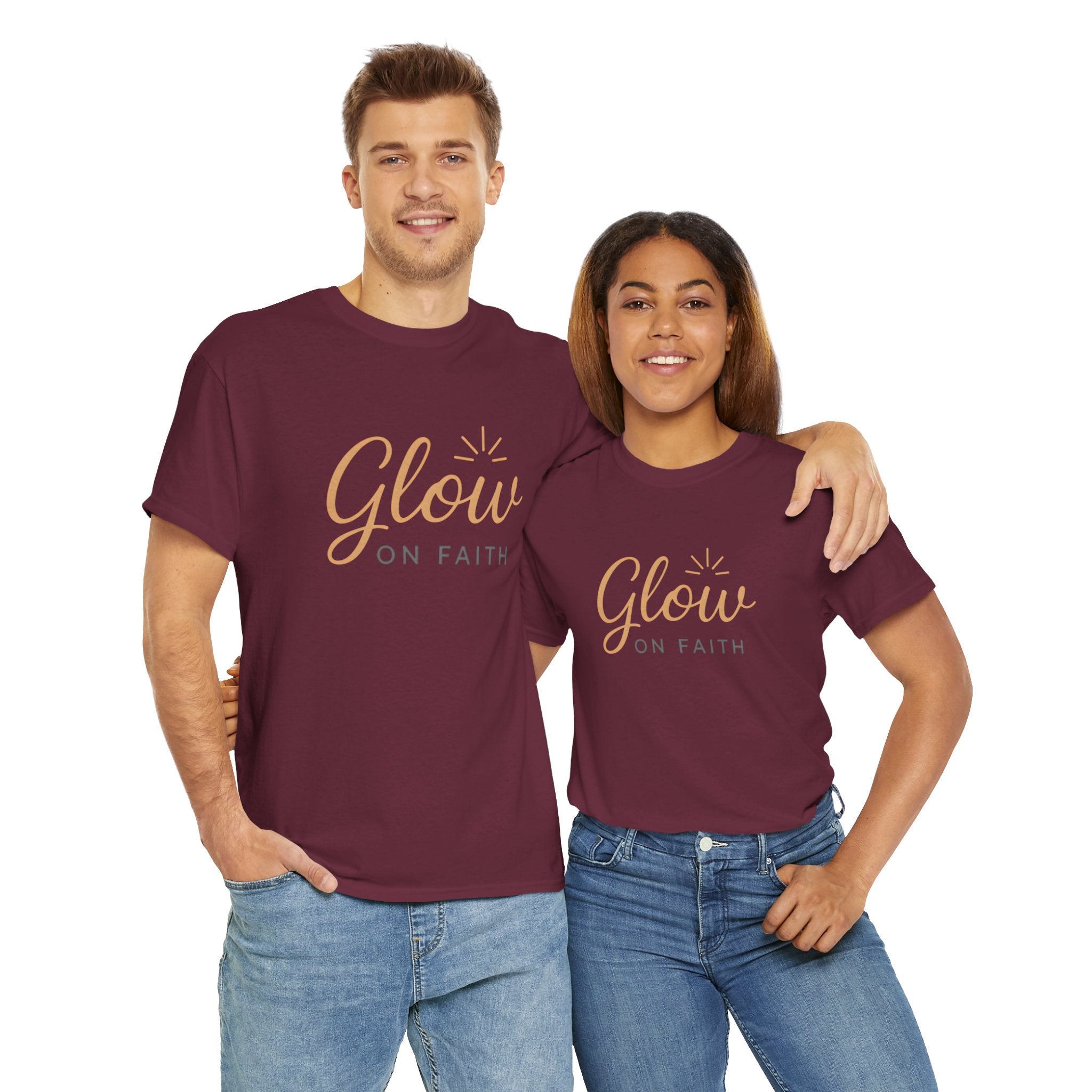 Glow on Faith | Unisex Heavy Cotton Tee