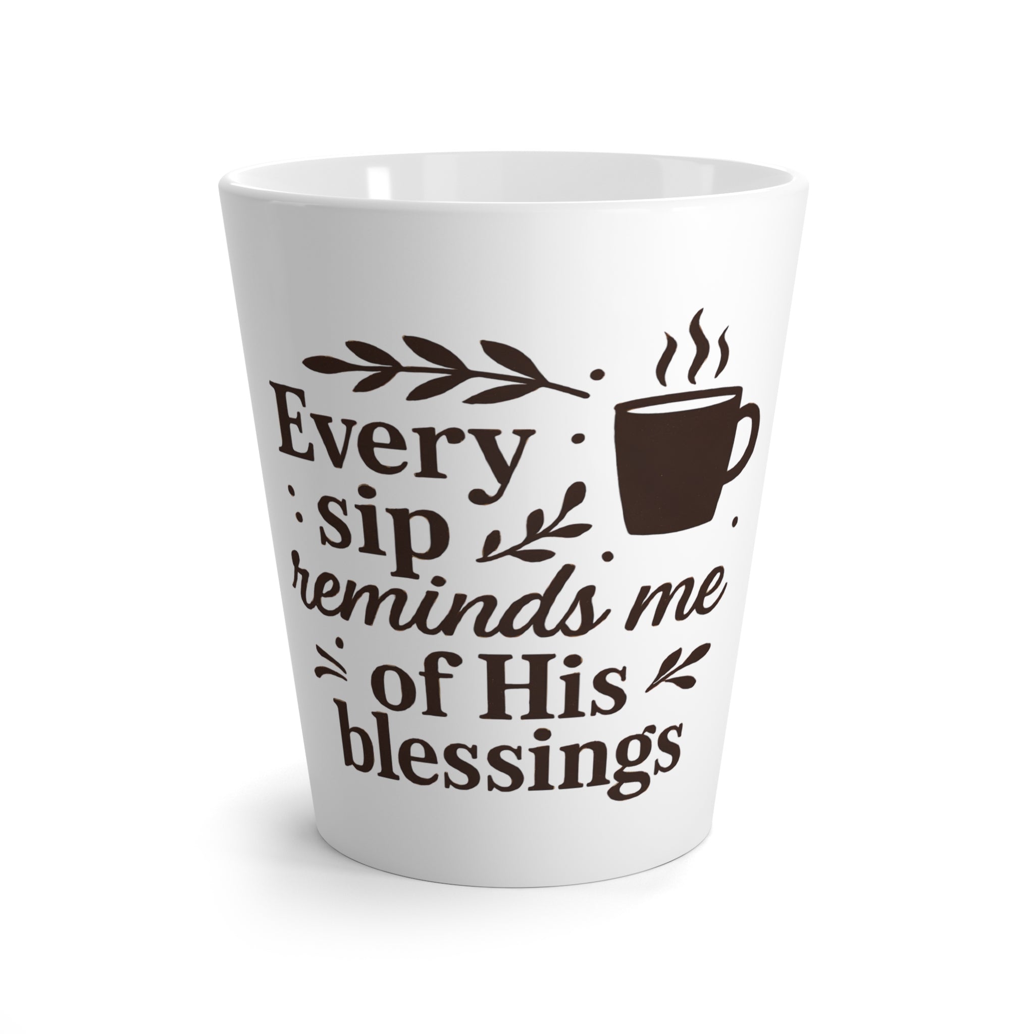 Every sip reminds me of His blessings. | Latte Mug