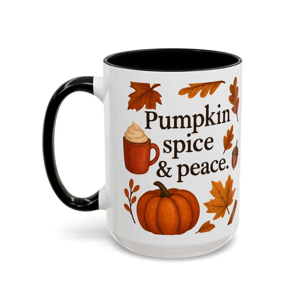 Pumpkin Spice & Peace | Autumn Coffee Mug