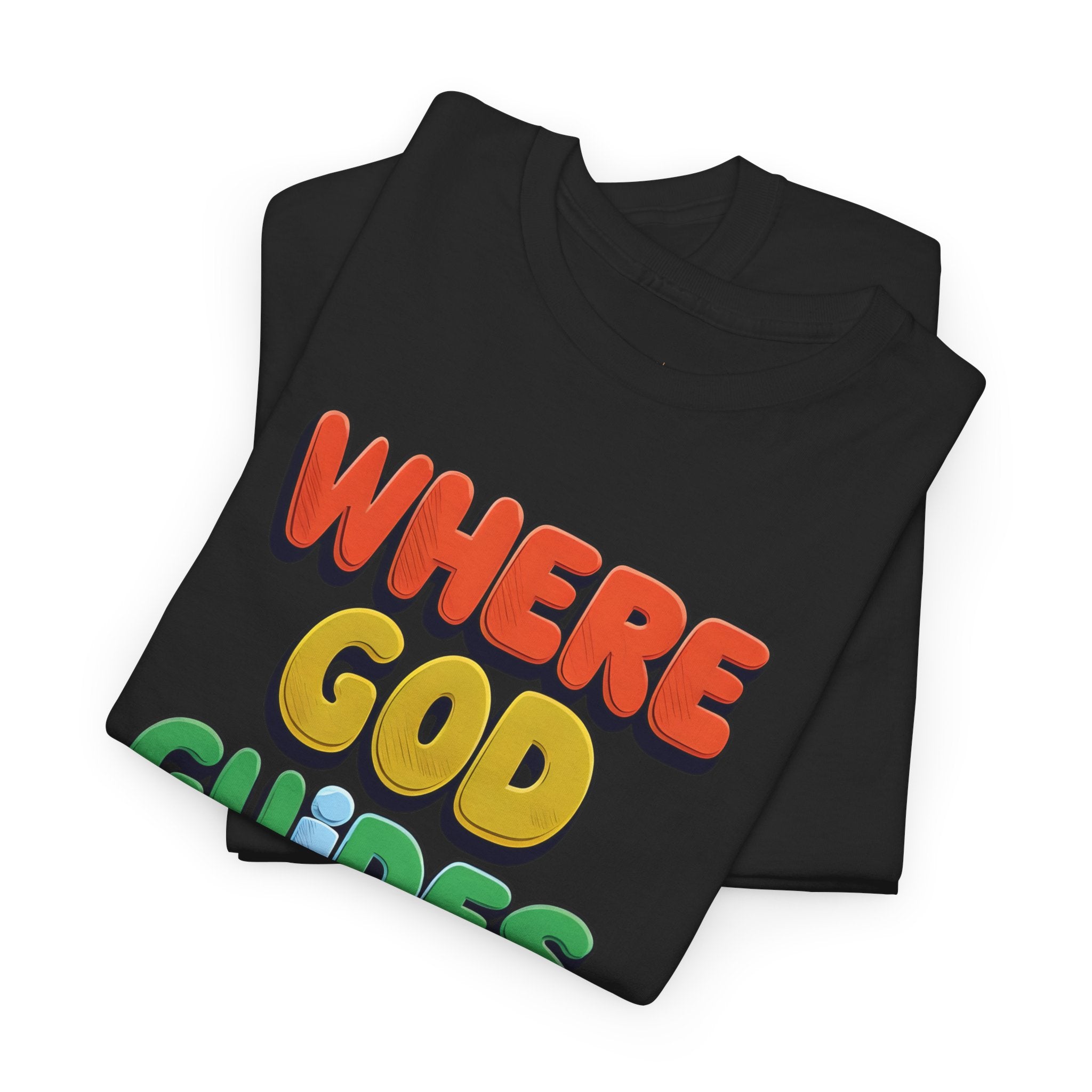 Where God Guides, He Provides | Unisex Cotton T-Shirt