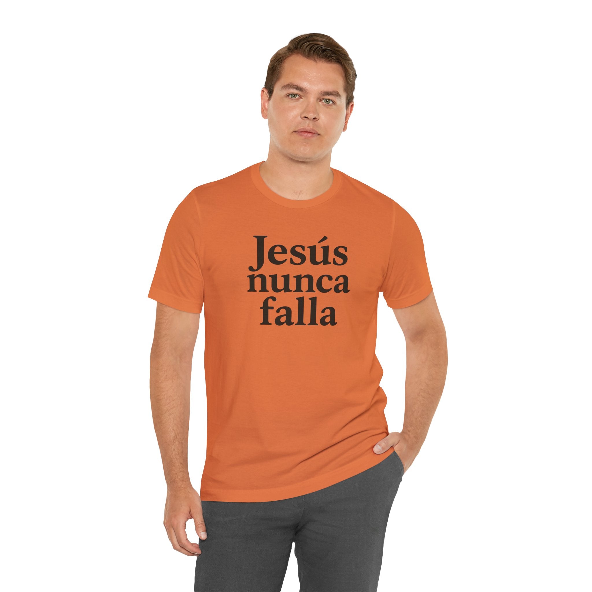 Jesús nunca falla (Jesus Never Fails) | Faith-Inspired Unisex Tee