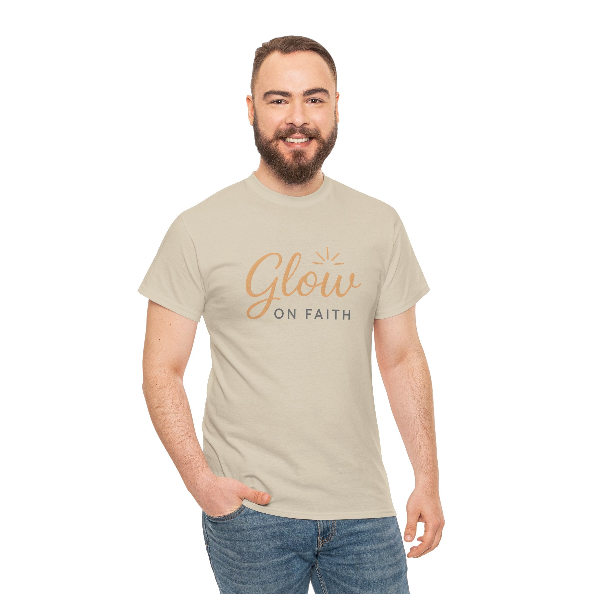Glow on Faith | Unisex Heavy Cotton Tee