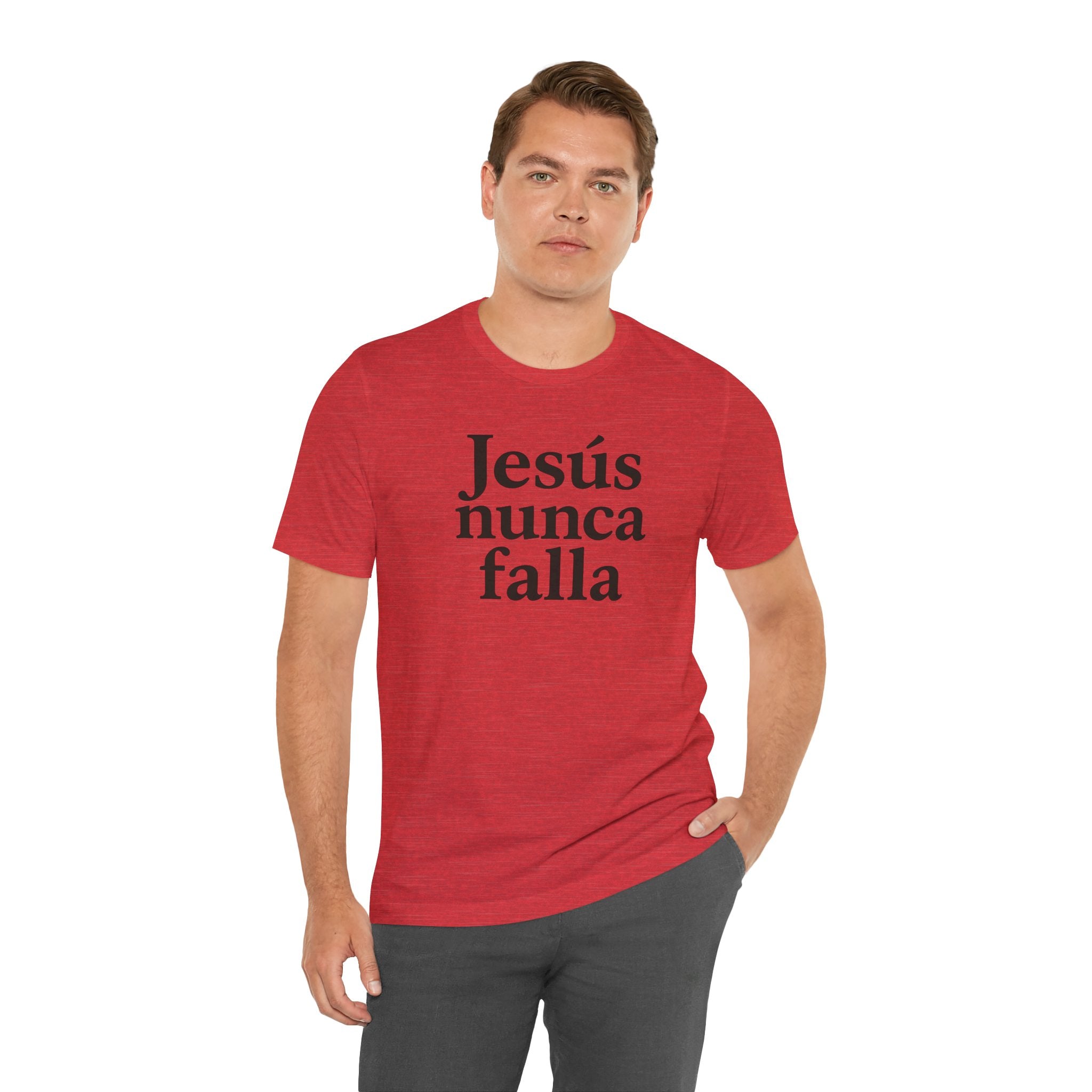 Jesús nunca falla (Jesus Never Fails) | Faith-Inspired Unisex Tee