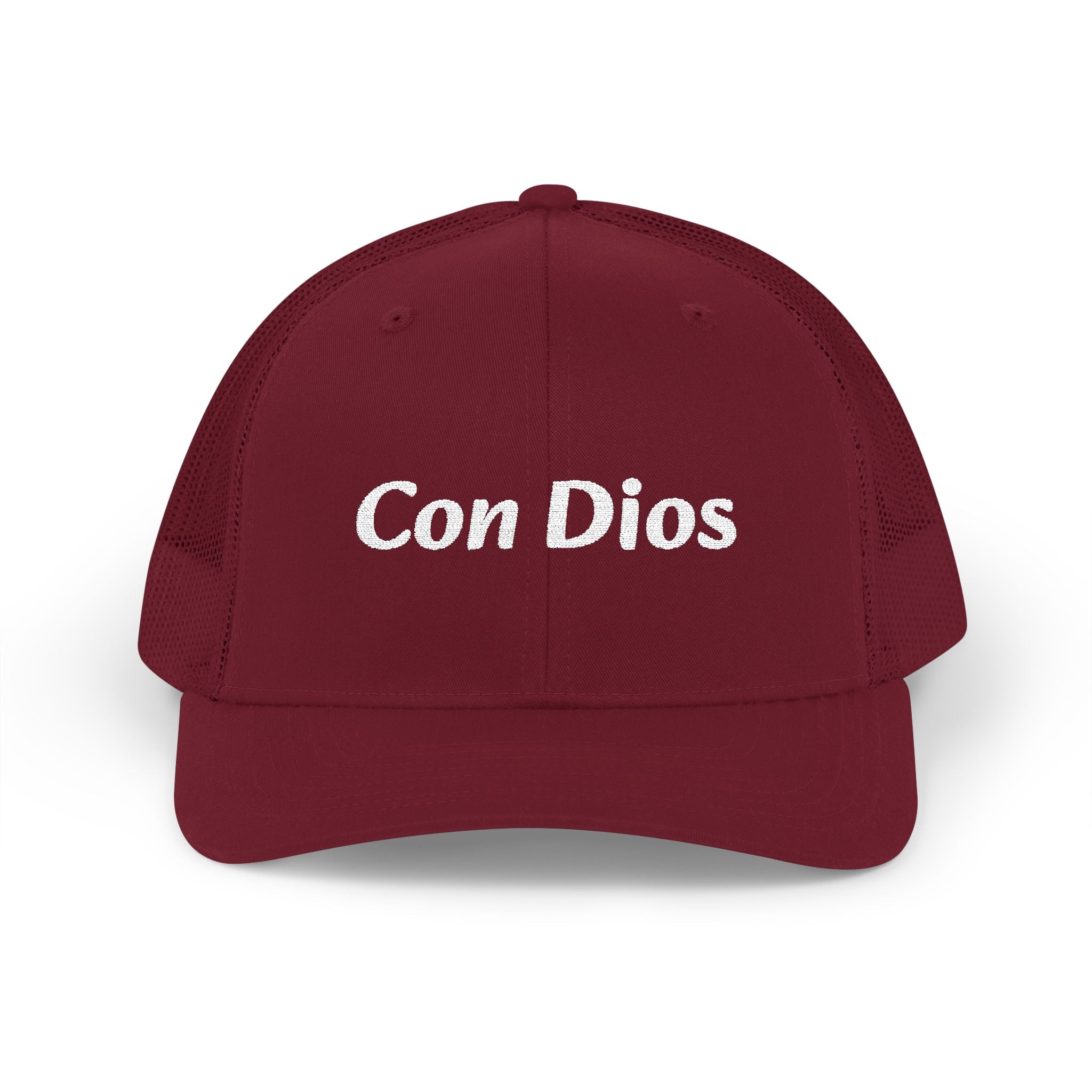 Con Dios | Embroidered Snapback Trucker Cap