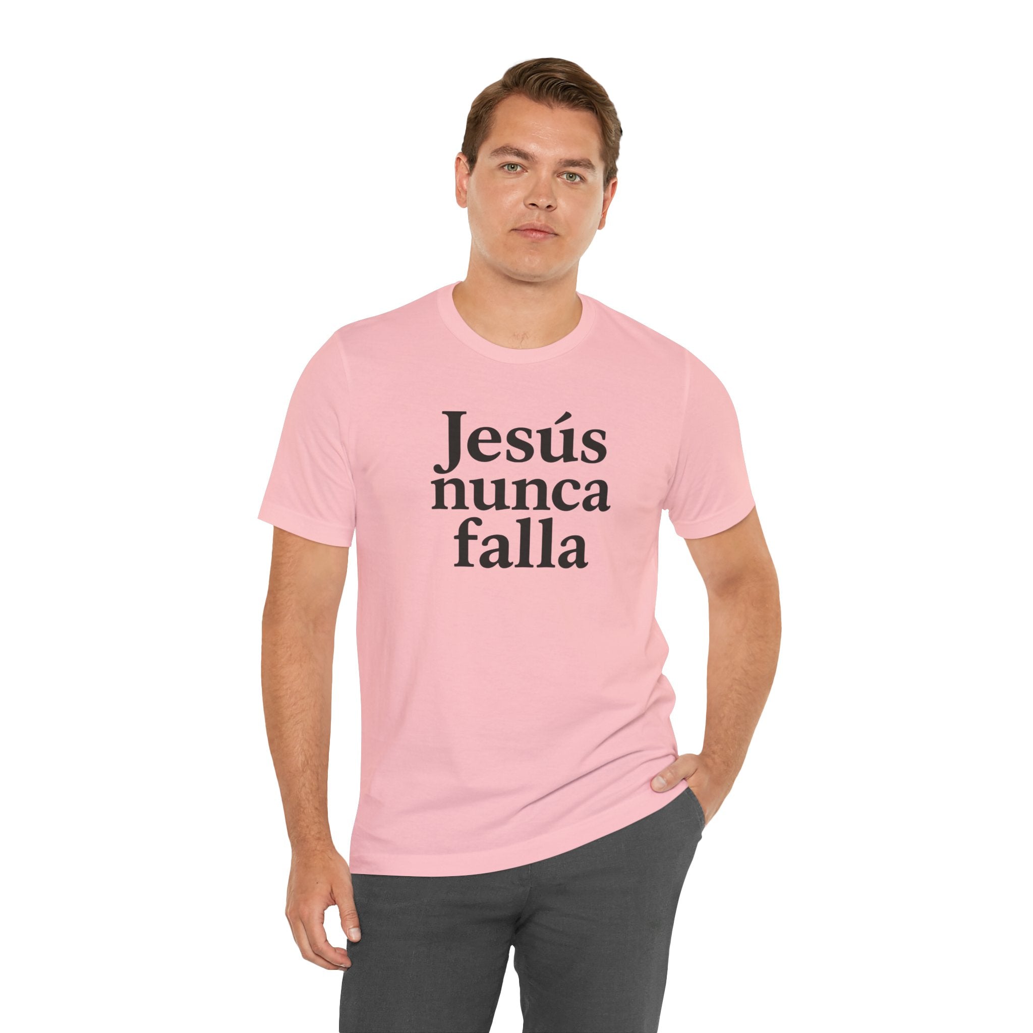 Jesús nunca falla (Jesus Never Fails) | Faith-Inspired Unisex Tee