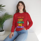 Where God Guides | Unisex Crewneck Sweatshirt