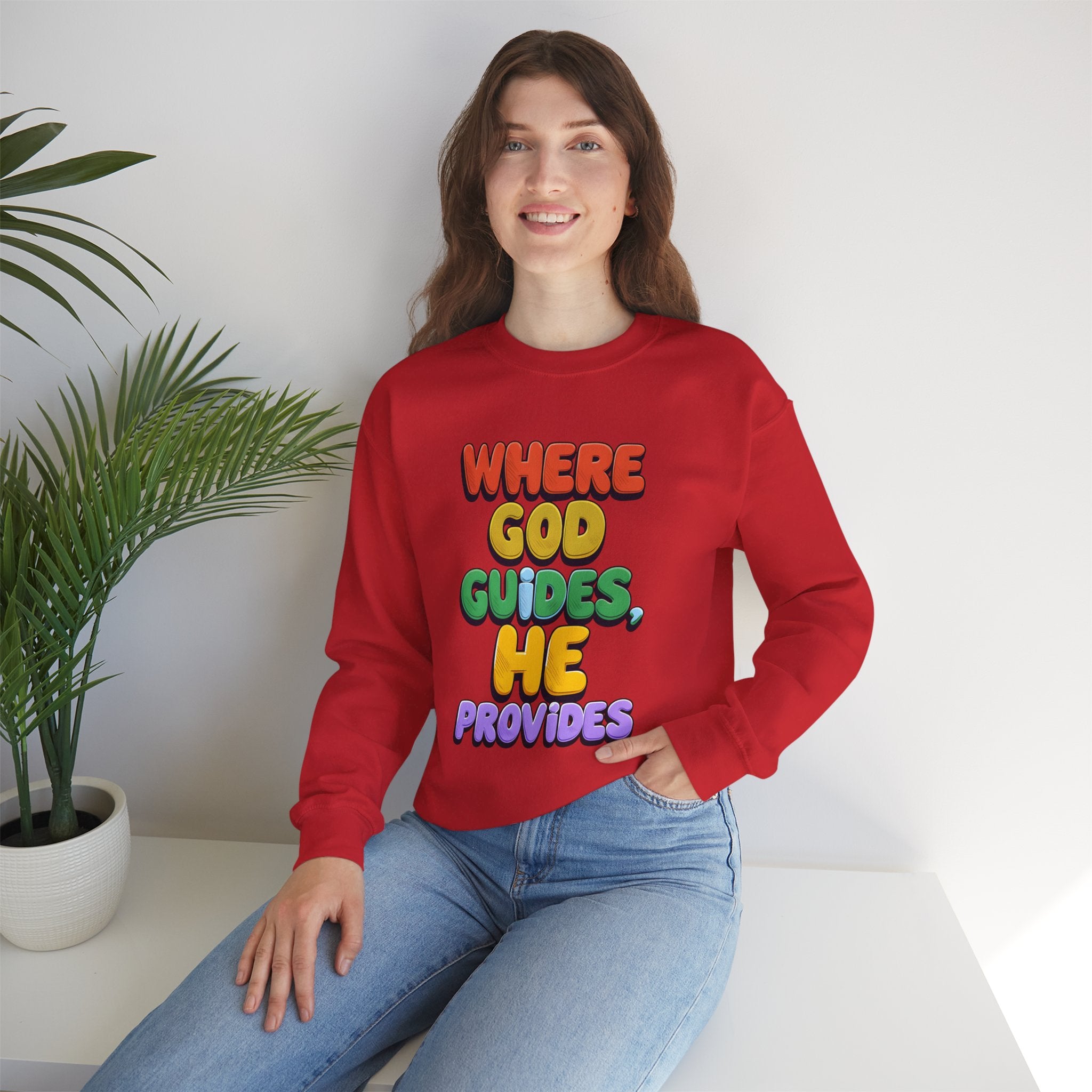 Where God Guides | Unisex Crewneck Sweatshirt