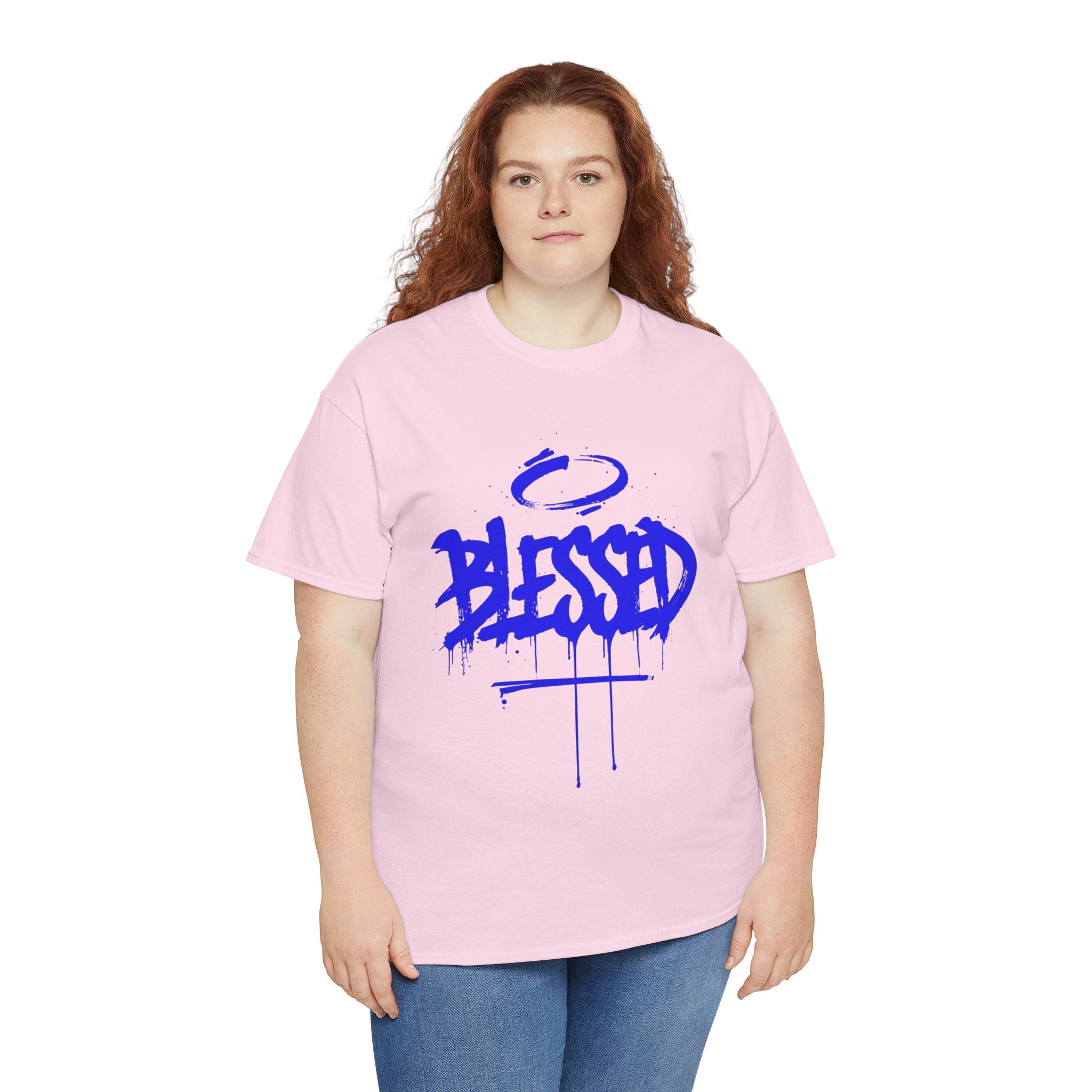 Blessed | Unisex Graffiti Style Heavy Cotton Tee
