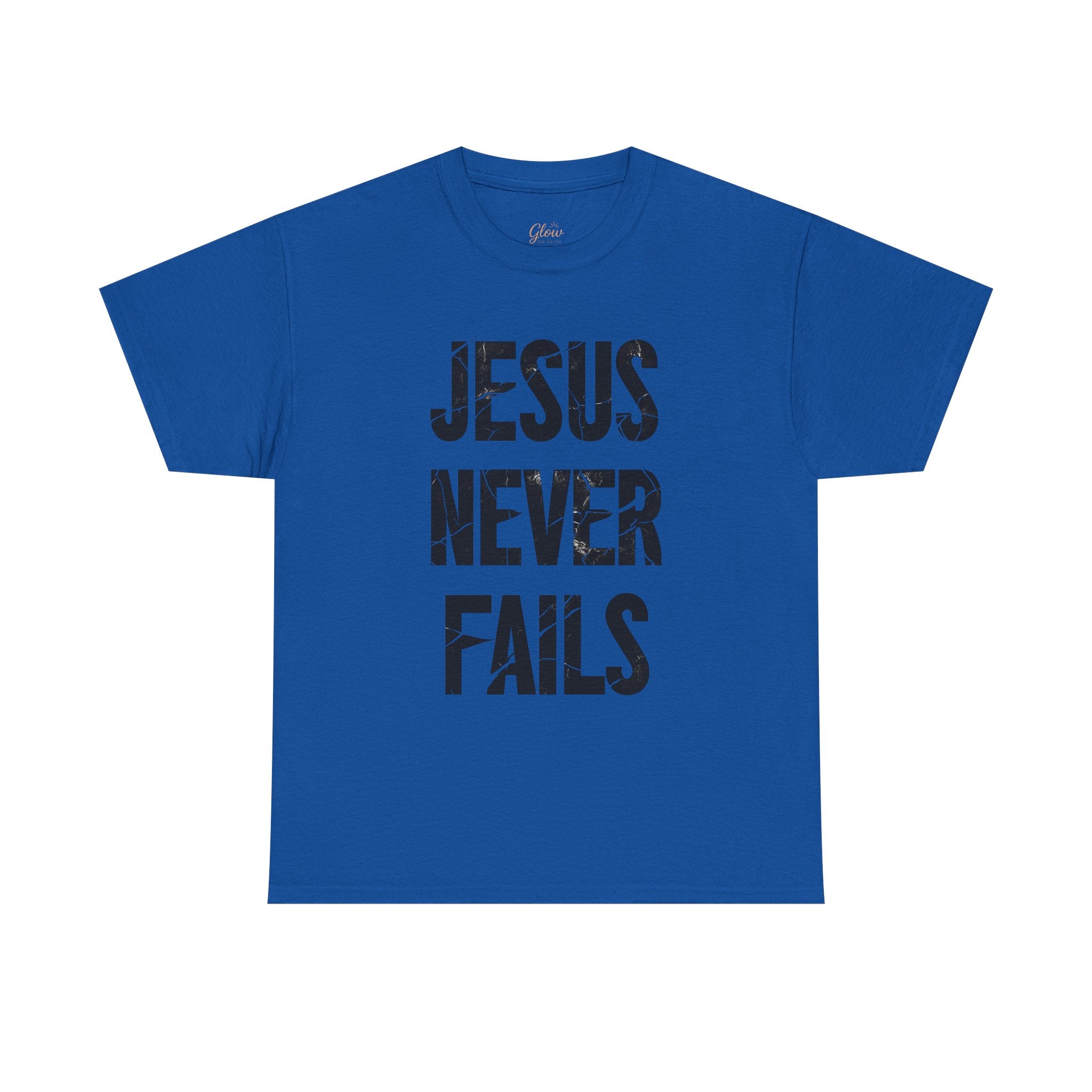 Jesus Never Fails | Unisex Heavy Cotton Tee