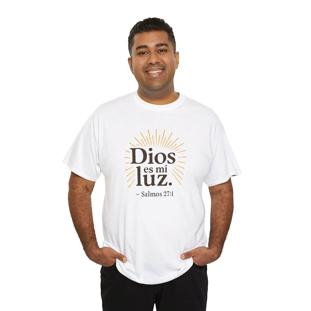 Dios es mi luz. — Salmos 27:1 | Unisex Cotton Tee