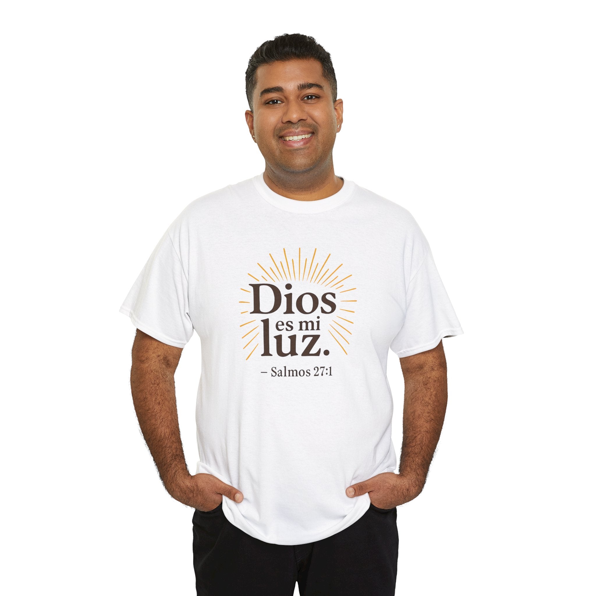 Dios es mi luz. — Salmos 27:1 | Unisex Cotton Tee