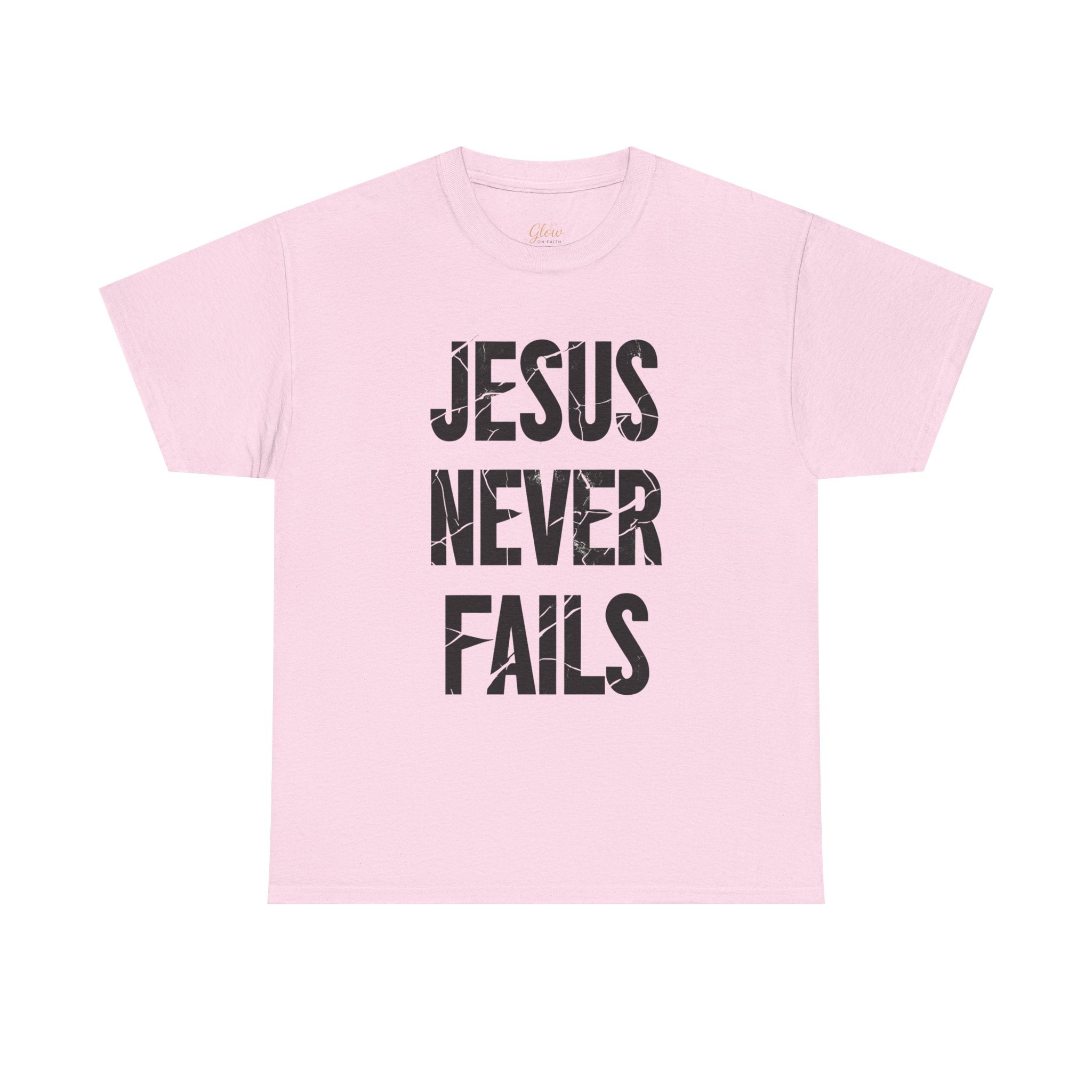 Jesus Never Fails | Unisex Heavy Cotton Tee