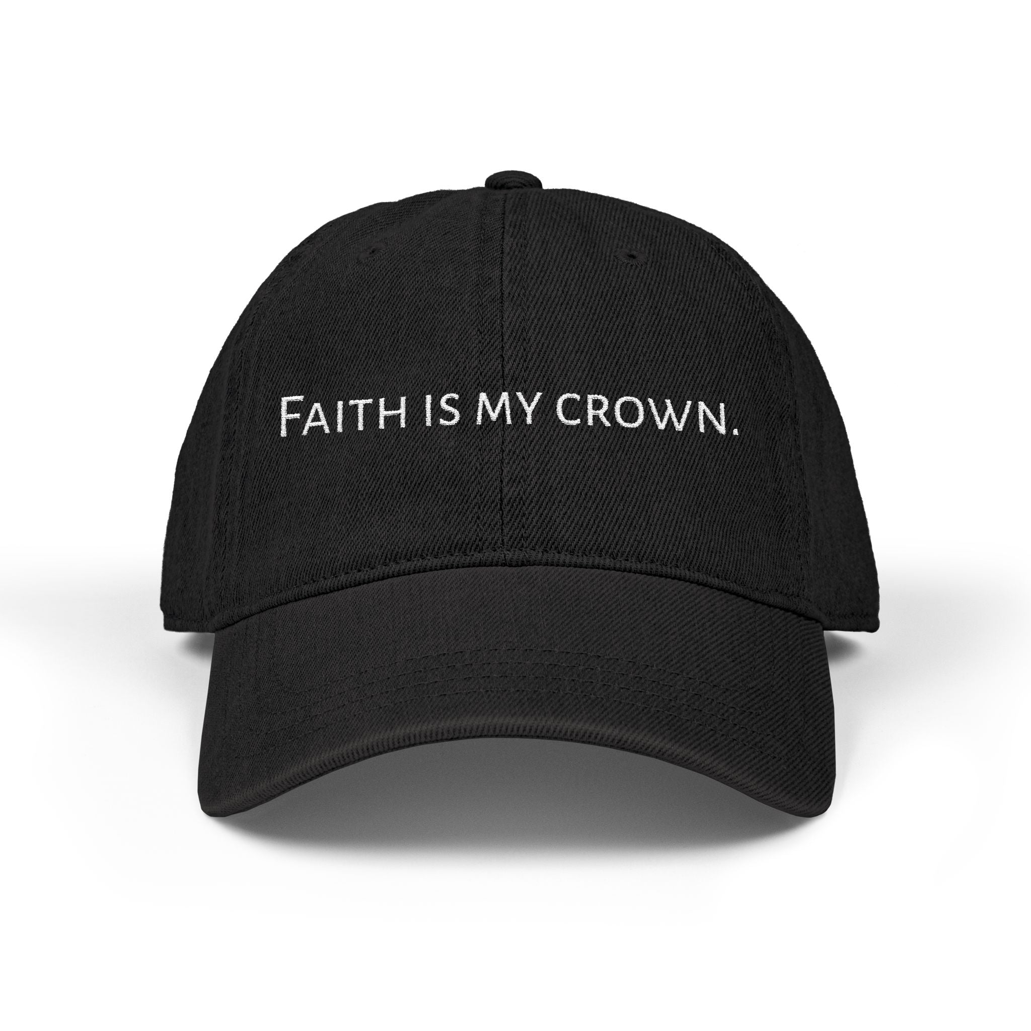 Faith is my crown. | Denim Hat (Embroidery)