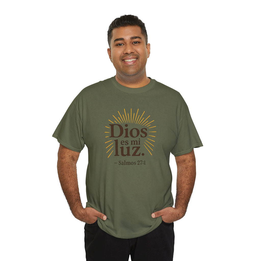 Dios es mi luz. — Salmos 27:1 | Unisex Cotton Tee