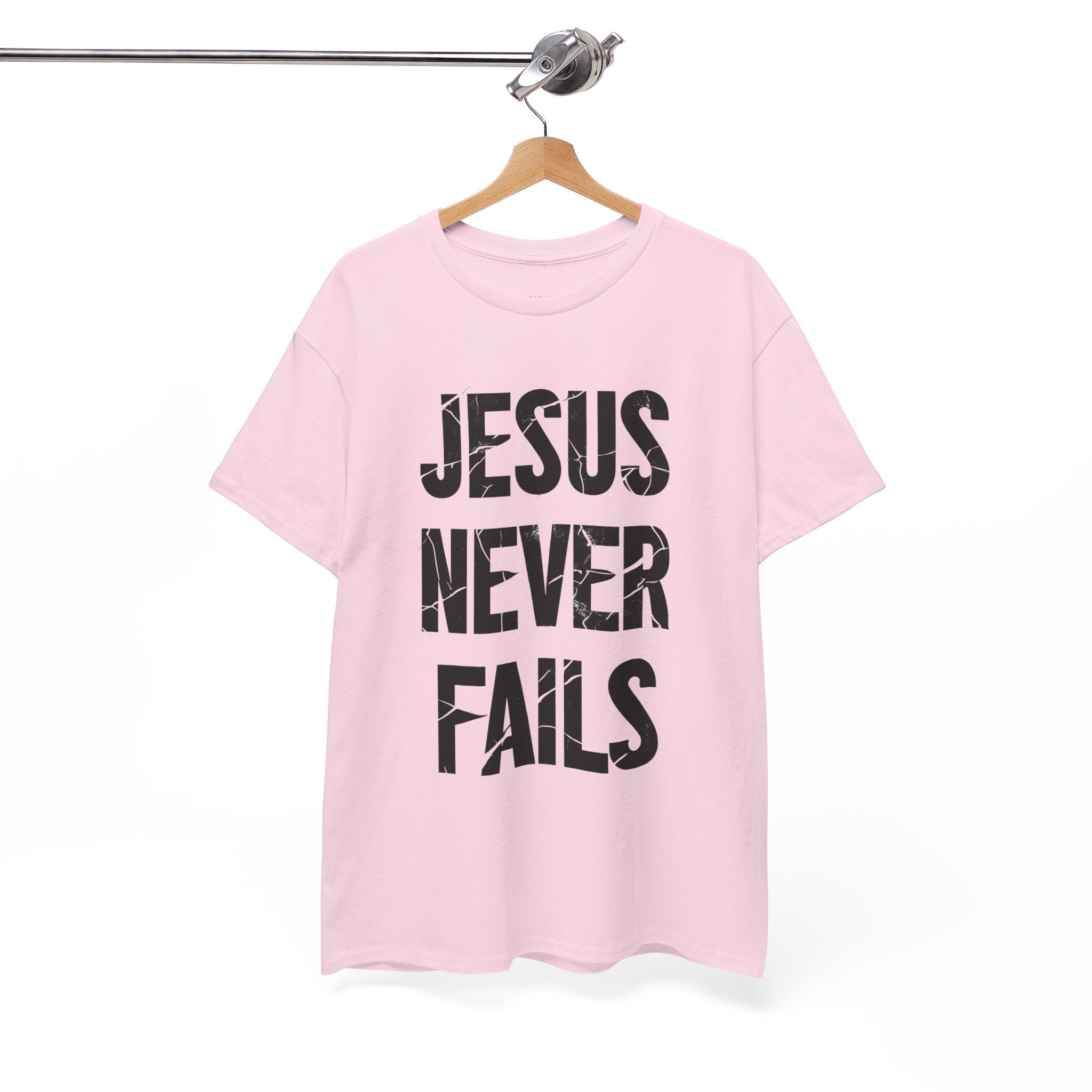 Jesus Never Fails | Unisex Heavy Cotton Tee