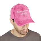 Praying and slaying with faith. | Vintage Embroidered Cap