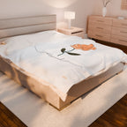 Blessed | Cozy Floral Velveteen Plush Blanket
