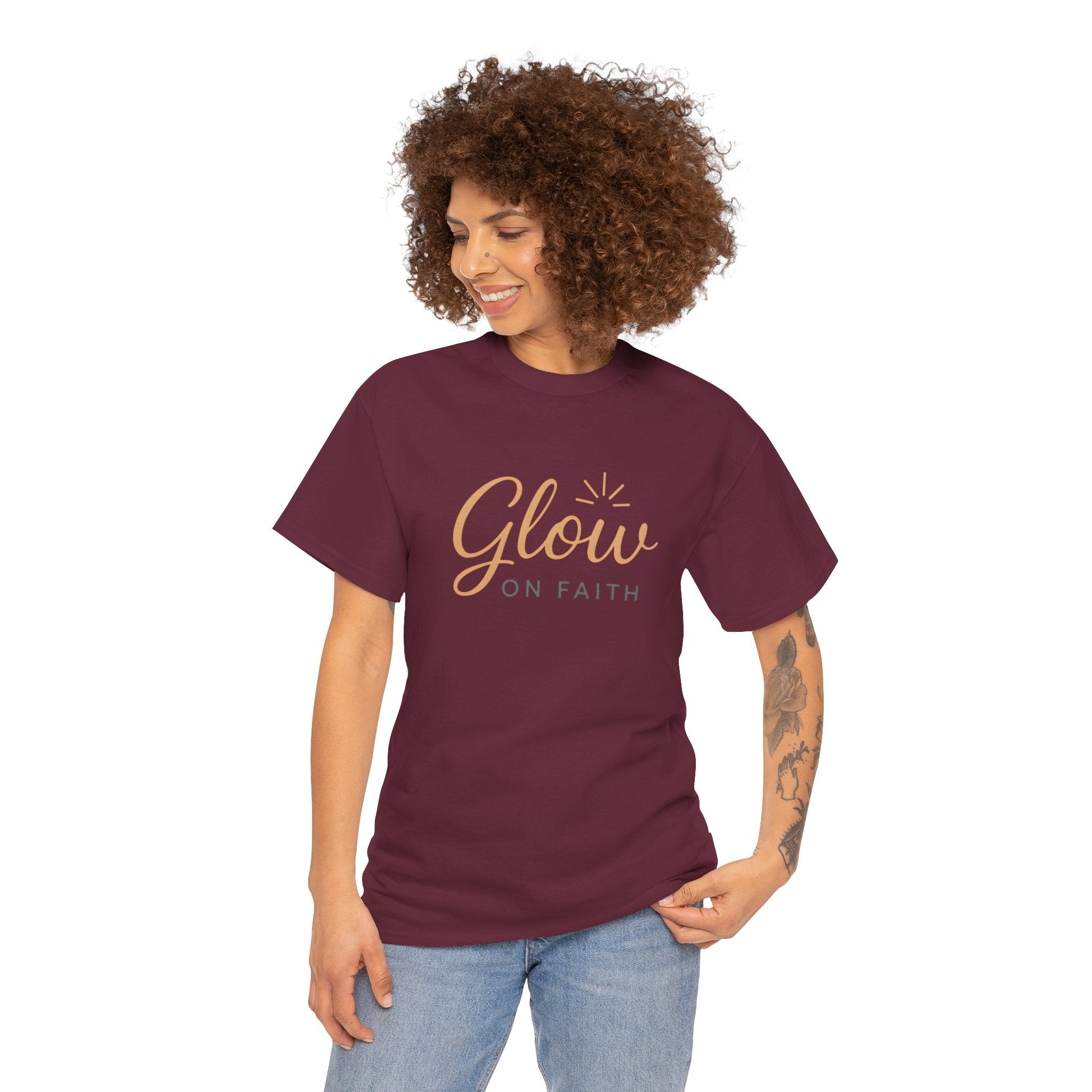 Glow on Faith | Unisex Heavy Cotton Tee