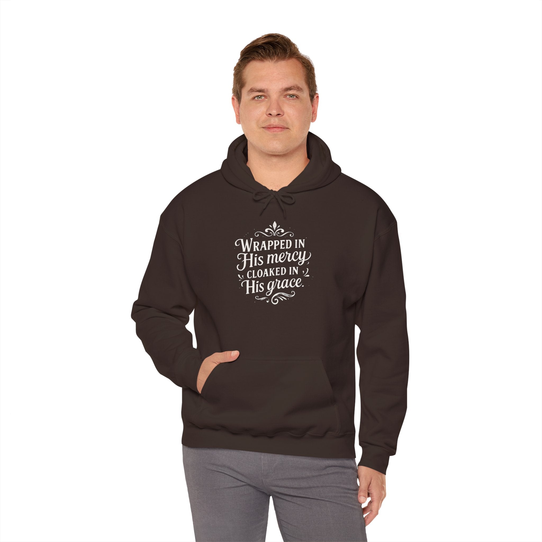 Wrapped in His mercy, cloaked in His grace. | Hoodie