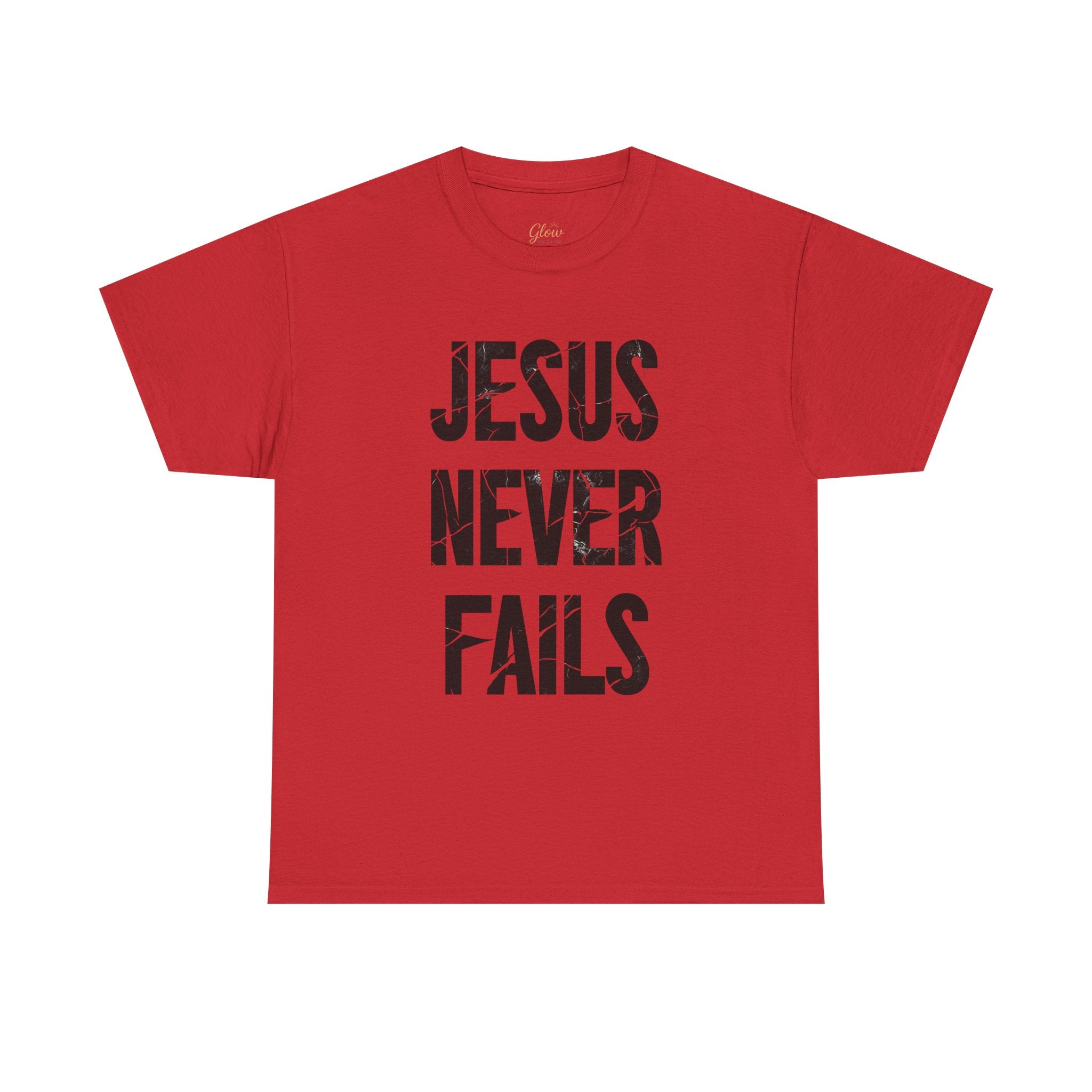 Jesus Never Fails | Unisex Heavy Cotton Tee