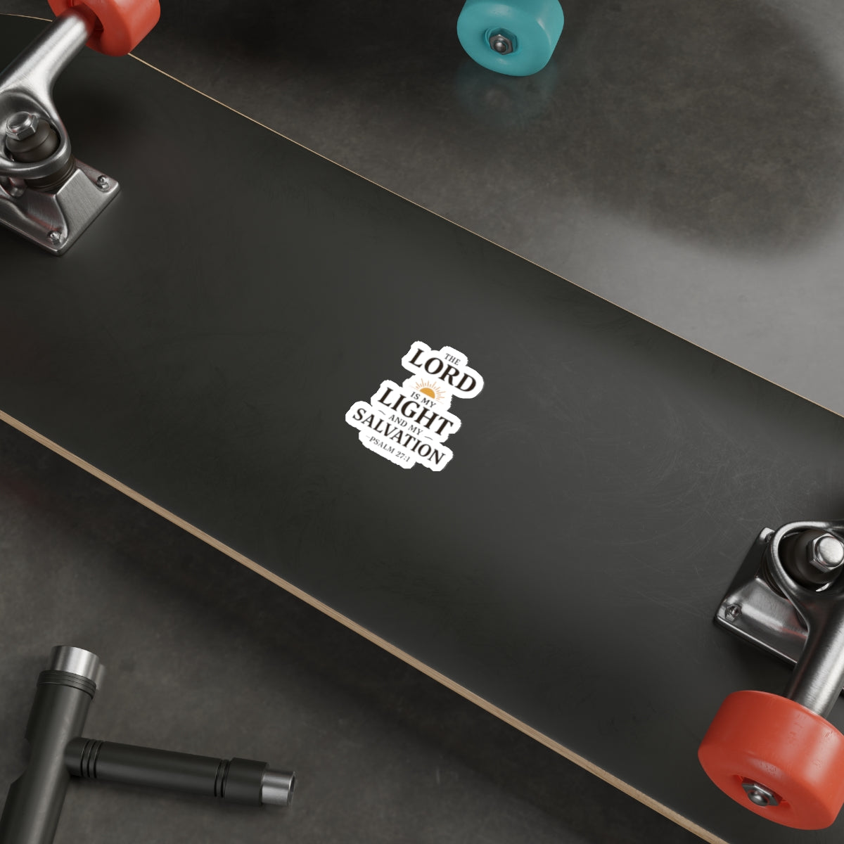The Lord is my light and my salvation. — Psalm 27:1 | Die-Cut Stickers