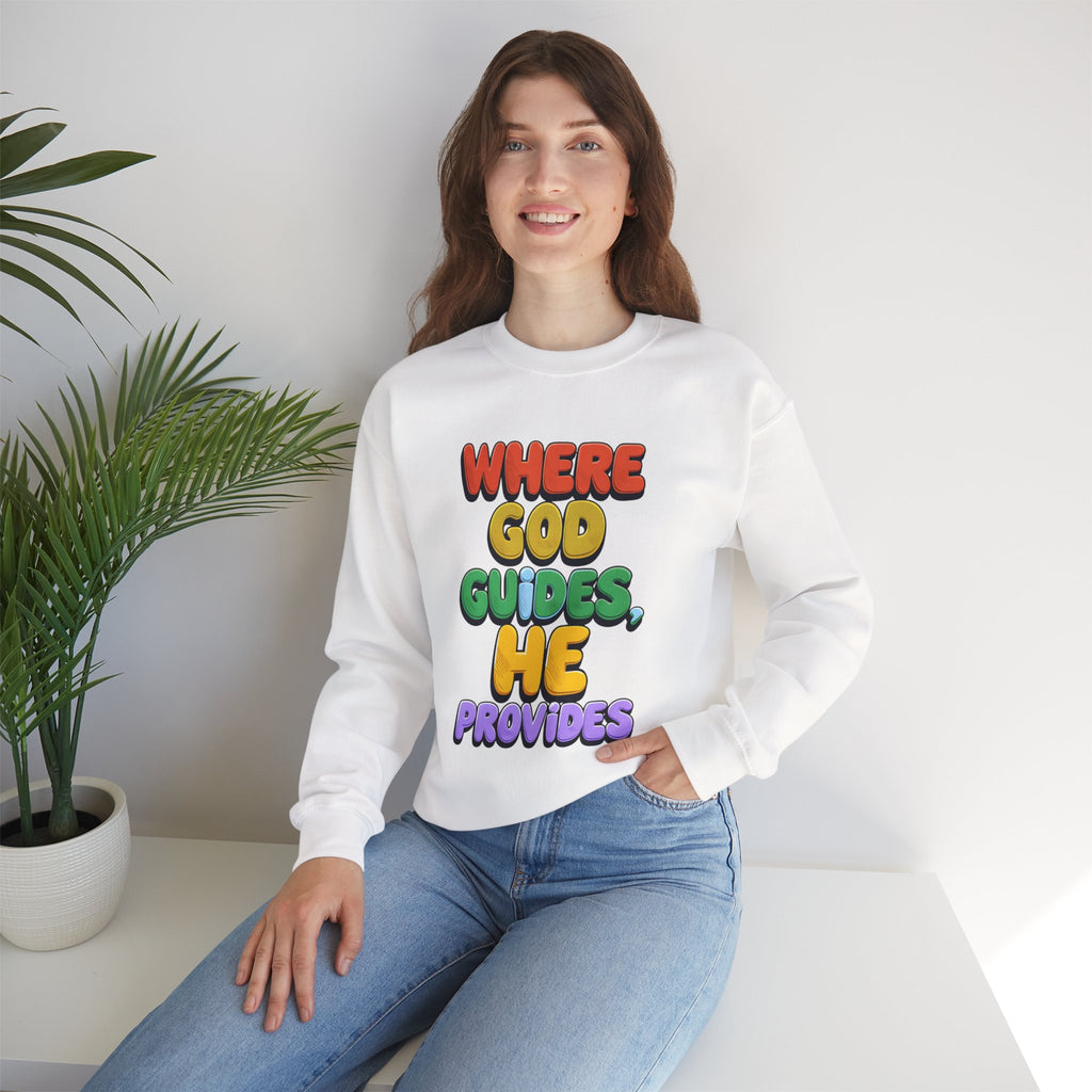 Where God Guides | Unisex Crewneck Sweatshirt