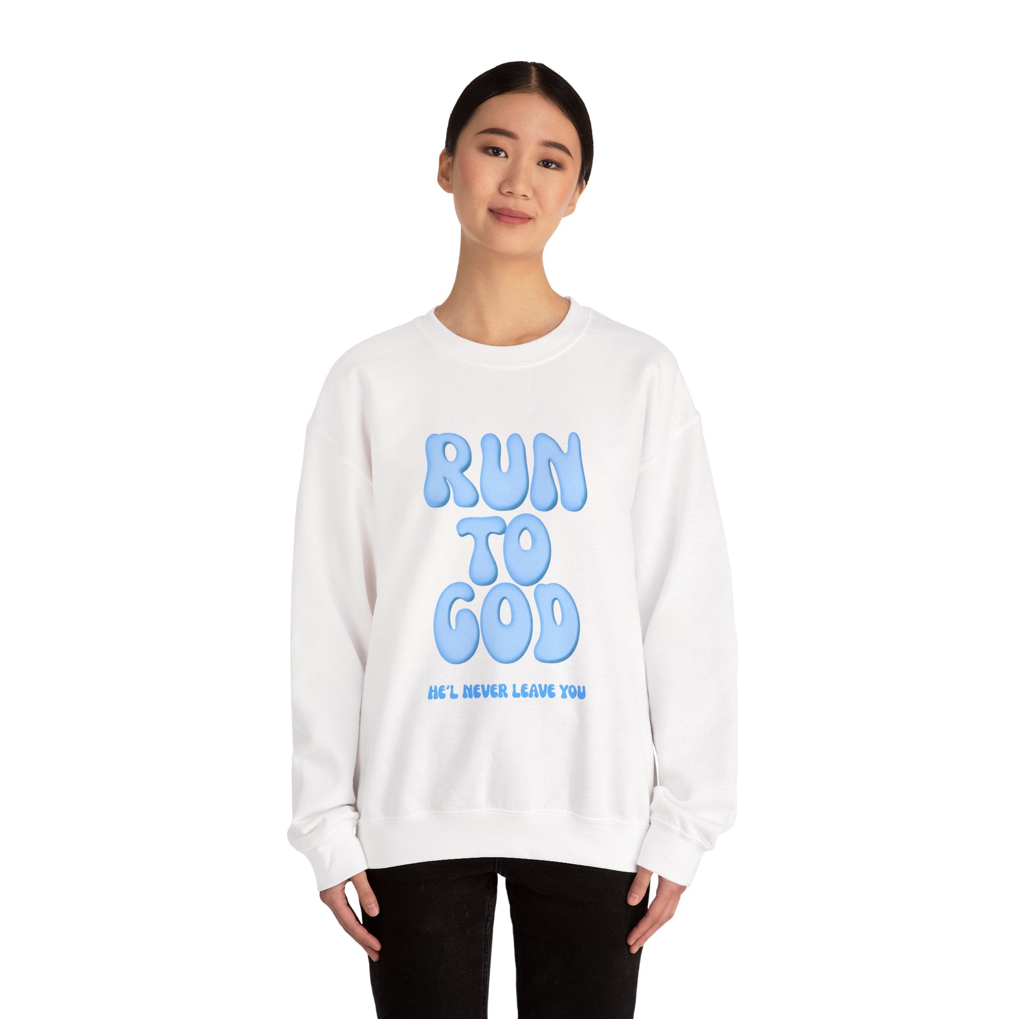 Run to God | Unisex Crewneck Sweatshirt