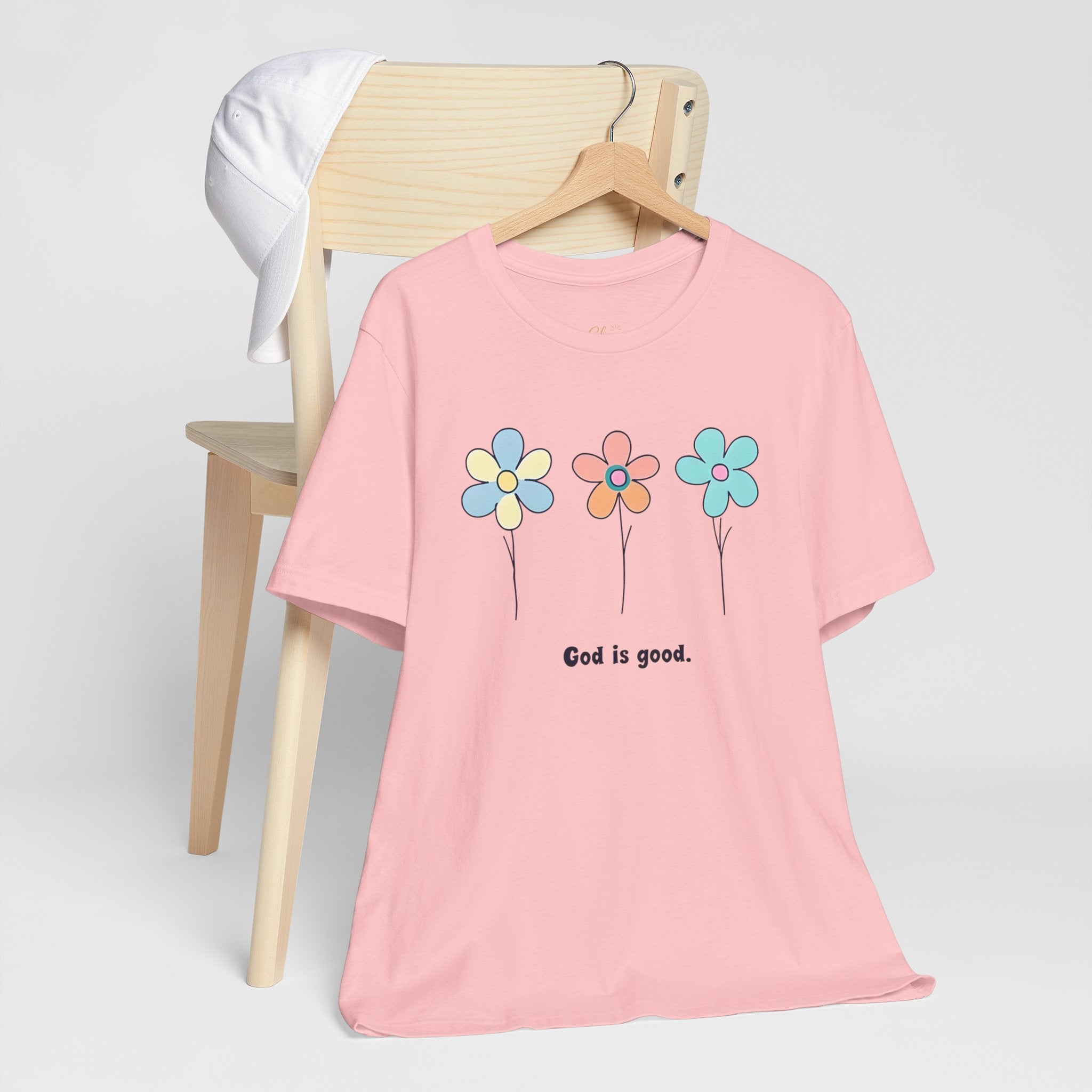 Floral God Is Good | Unisex Short Sleeve Shirt