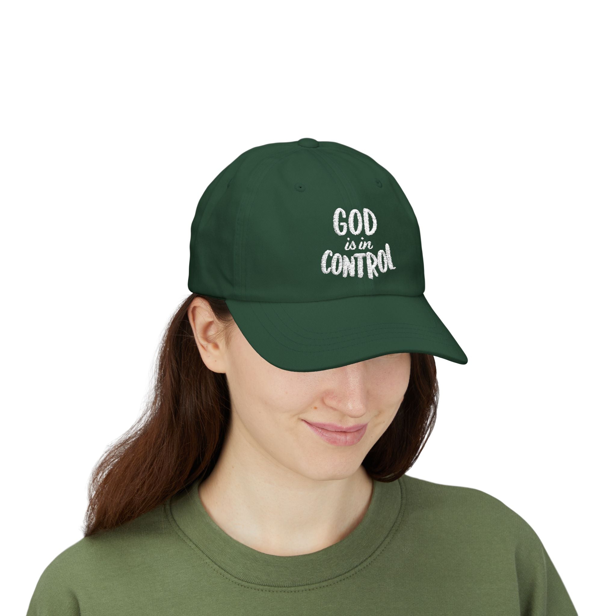 God Is In Control | Classic Dad Cap