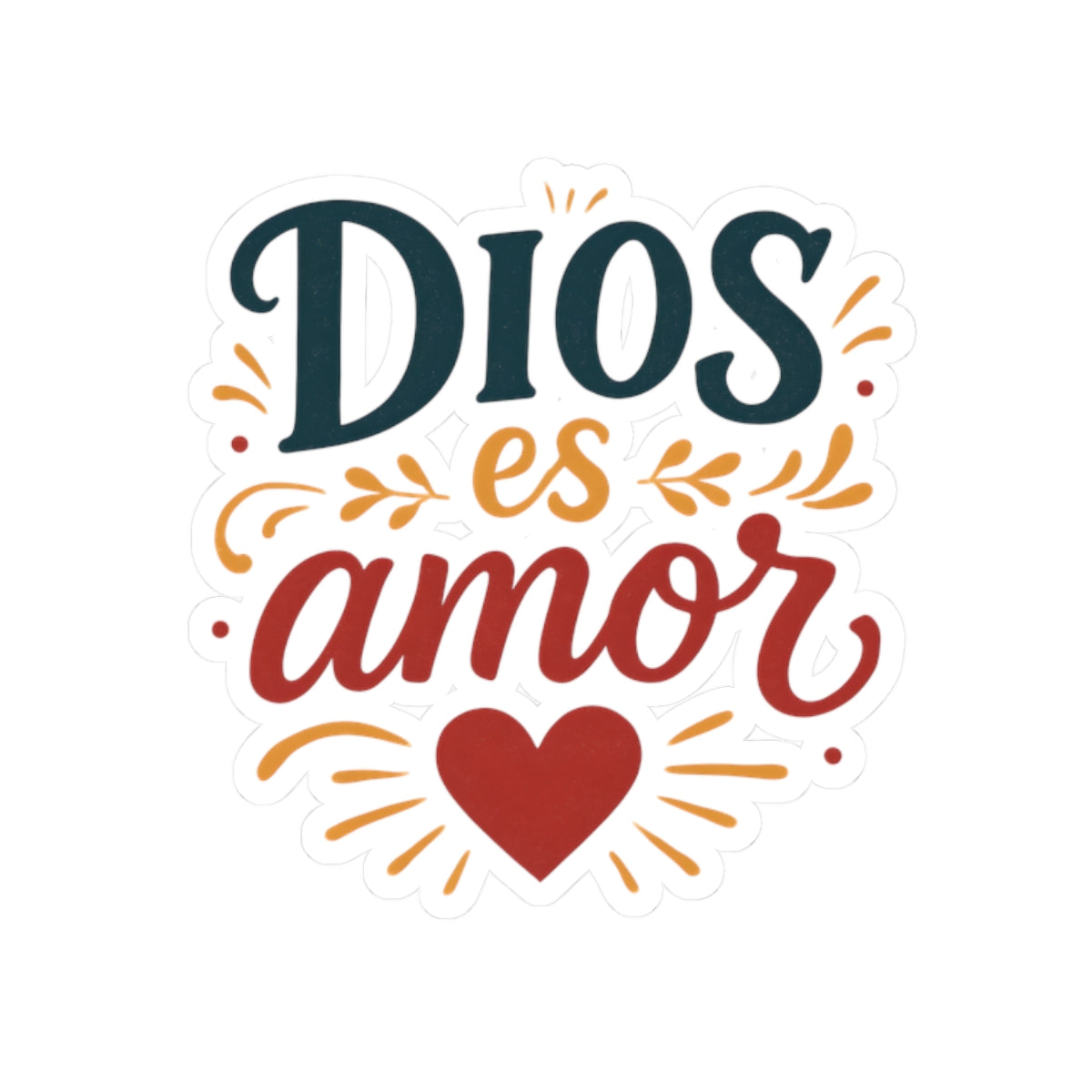Dios es amor | Kiss-Cut Stickers