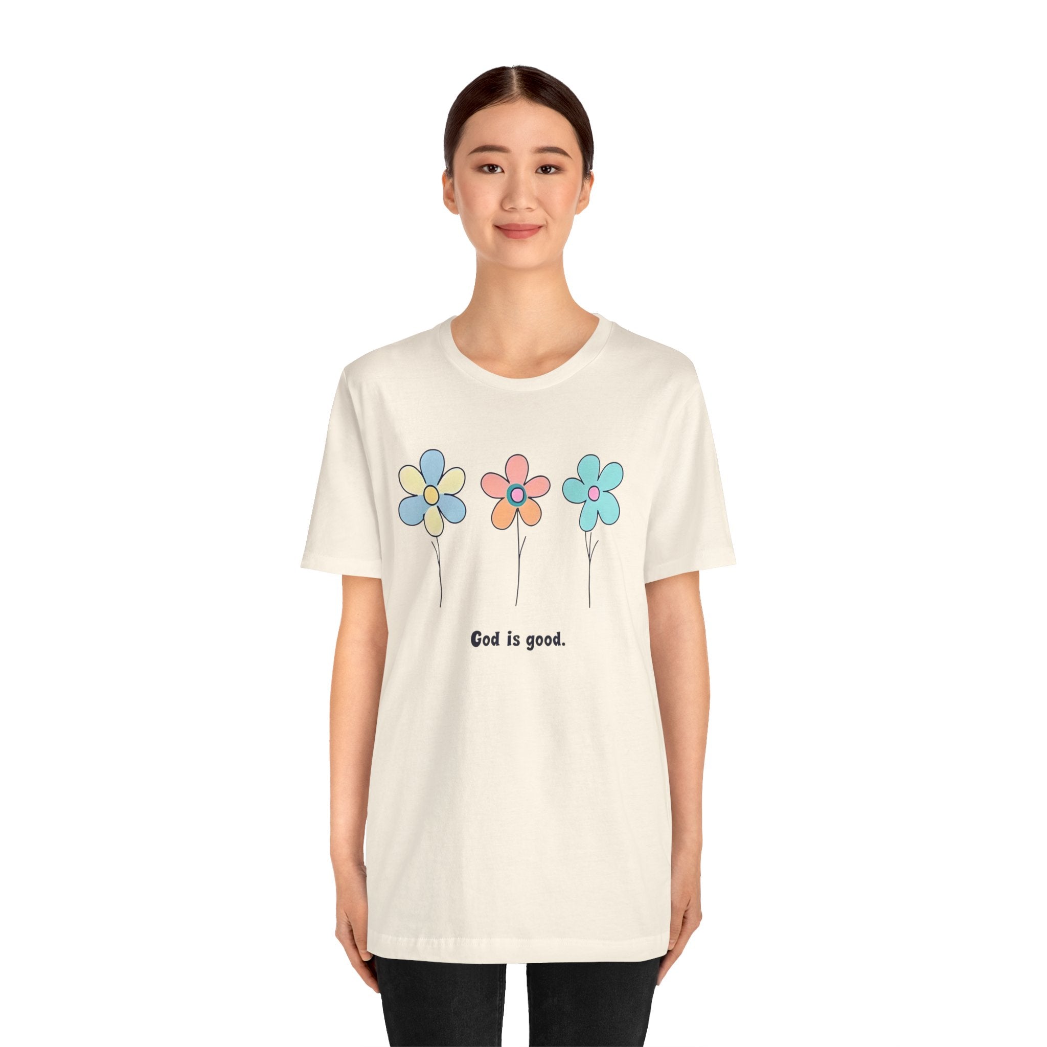 Floral God Is Good | Unisex Short Sleeve Shirt