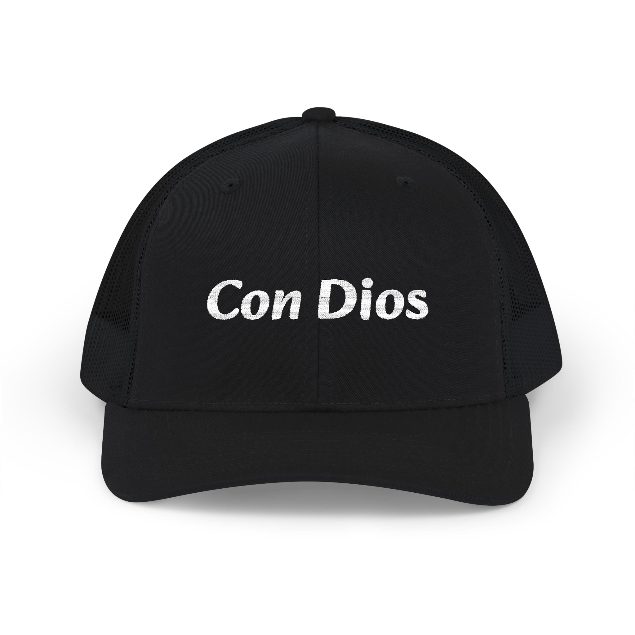 Con Dios | Embroidered Snapback Trucker Cap