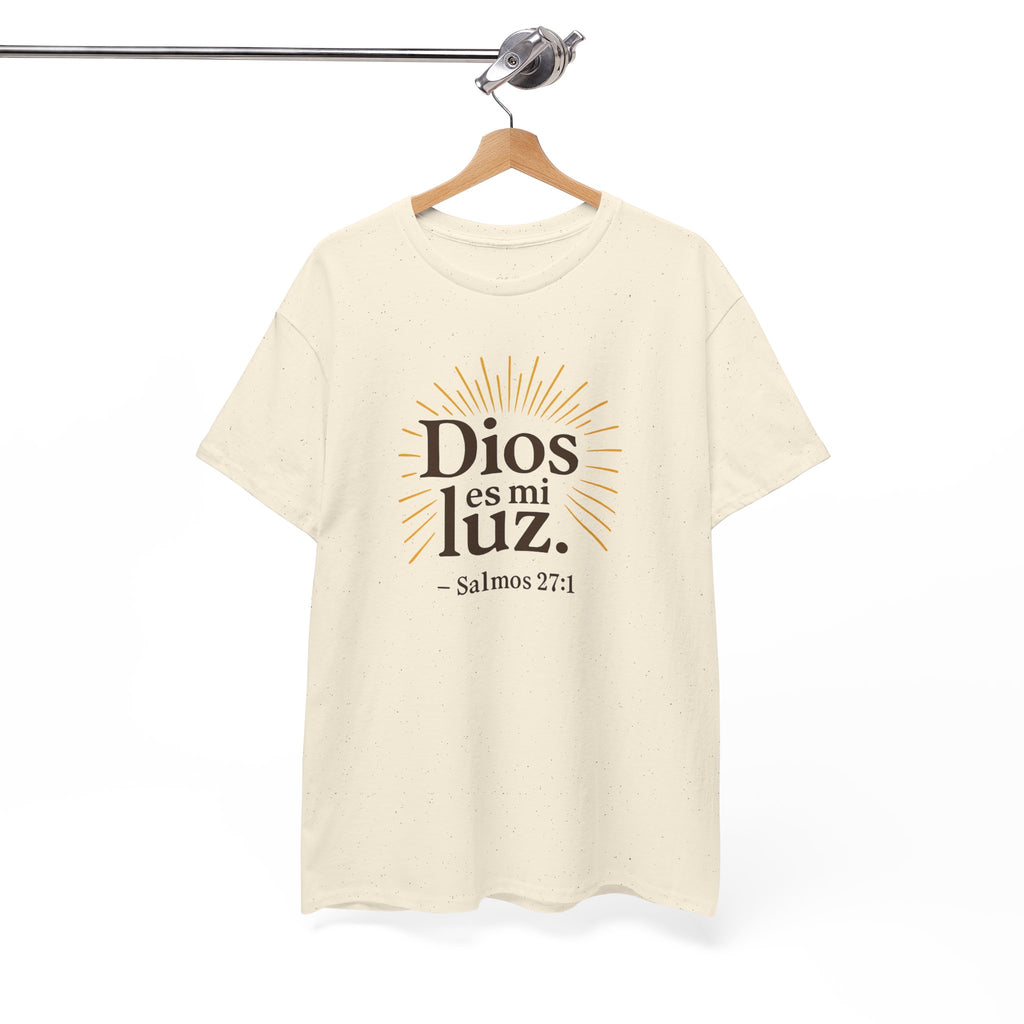 Dios es mi luz. — Salmos 27:1 | Unisex Cotton Tee