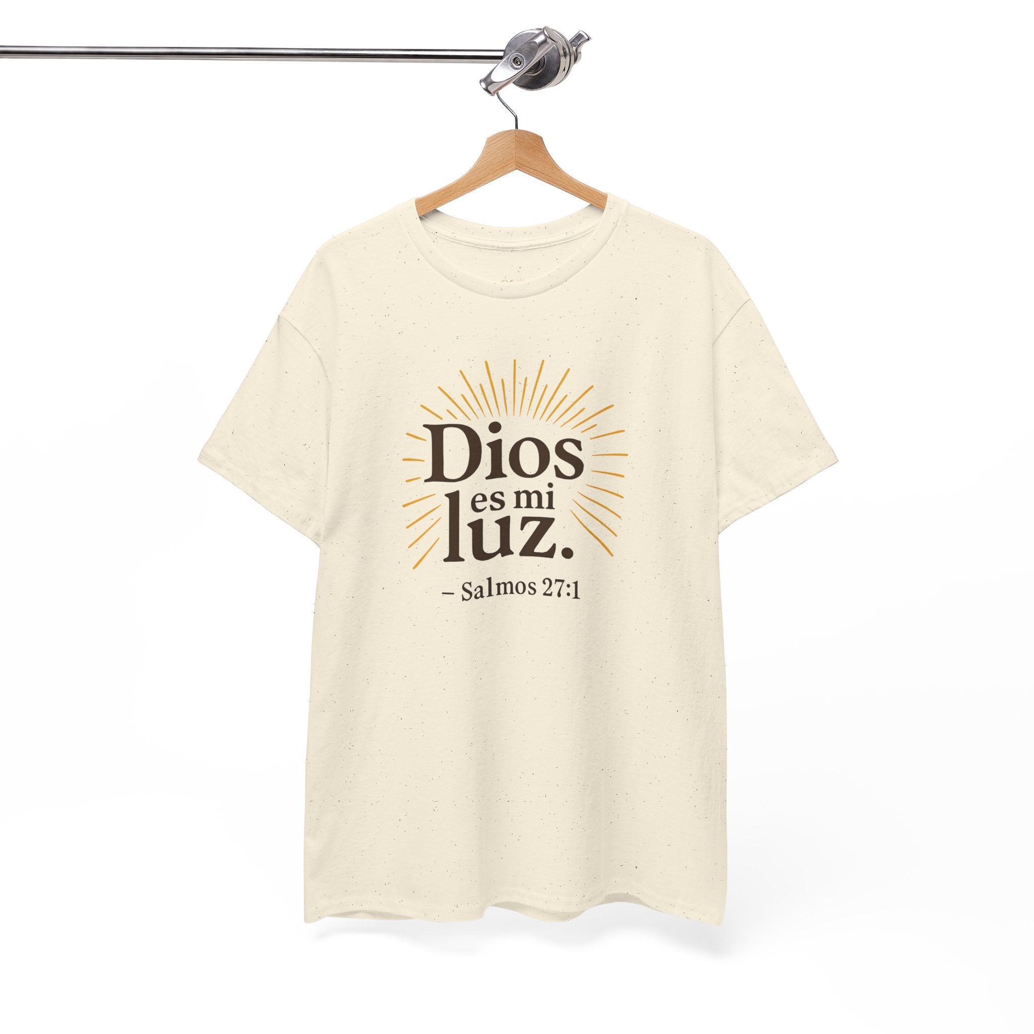 Dios es mi luz. — Salmos 27:1 | Unisex Cotton Tee