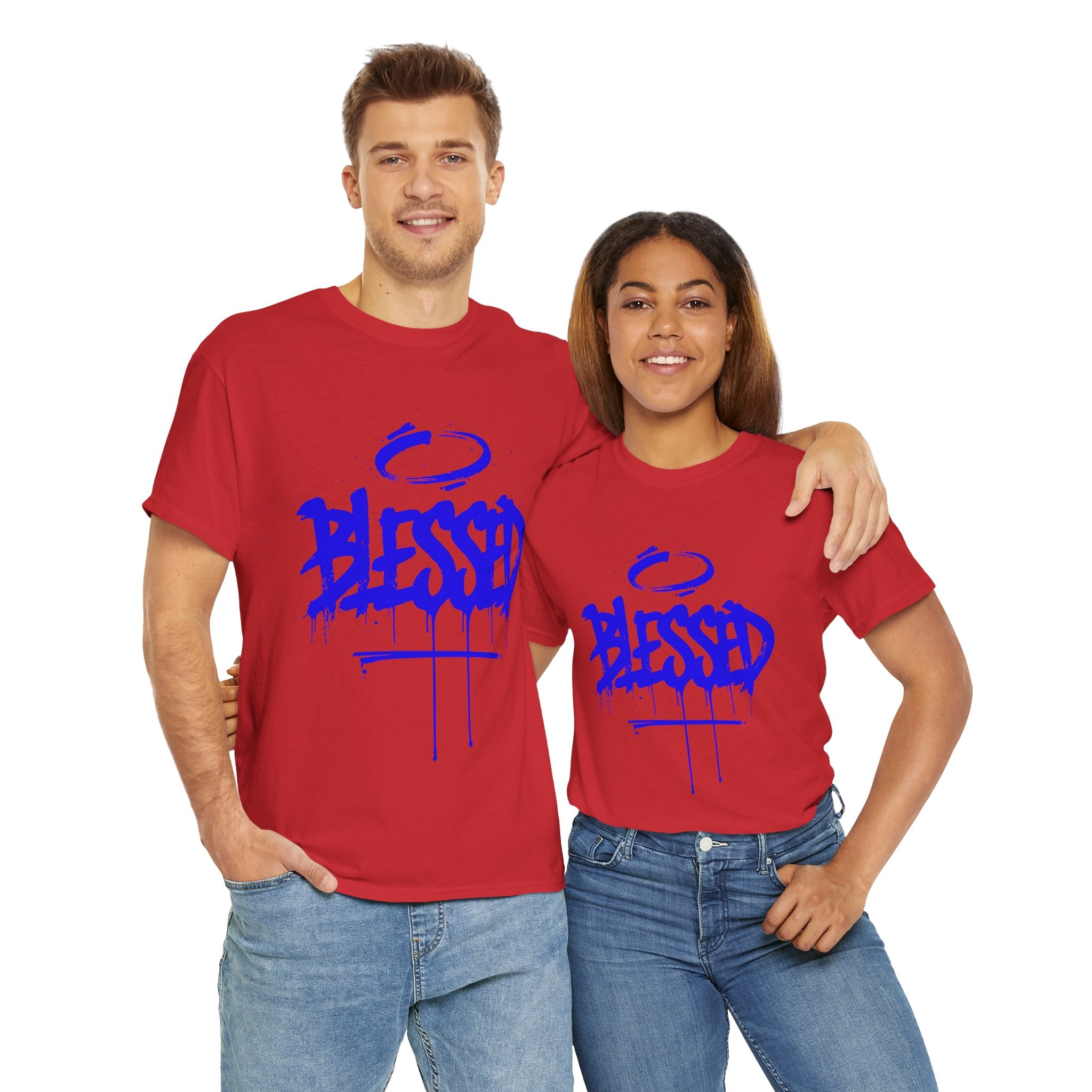 Blessed | Unisex Graffiti Style Heavy Cotton Tee