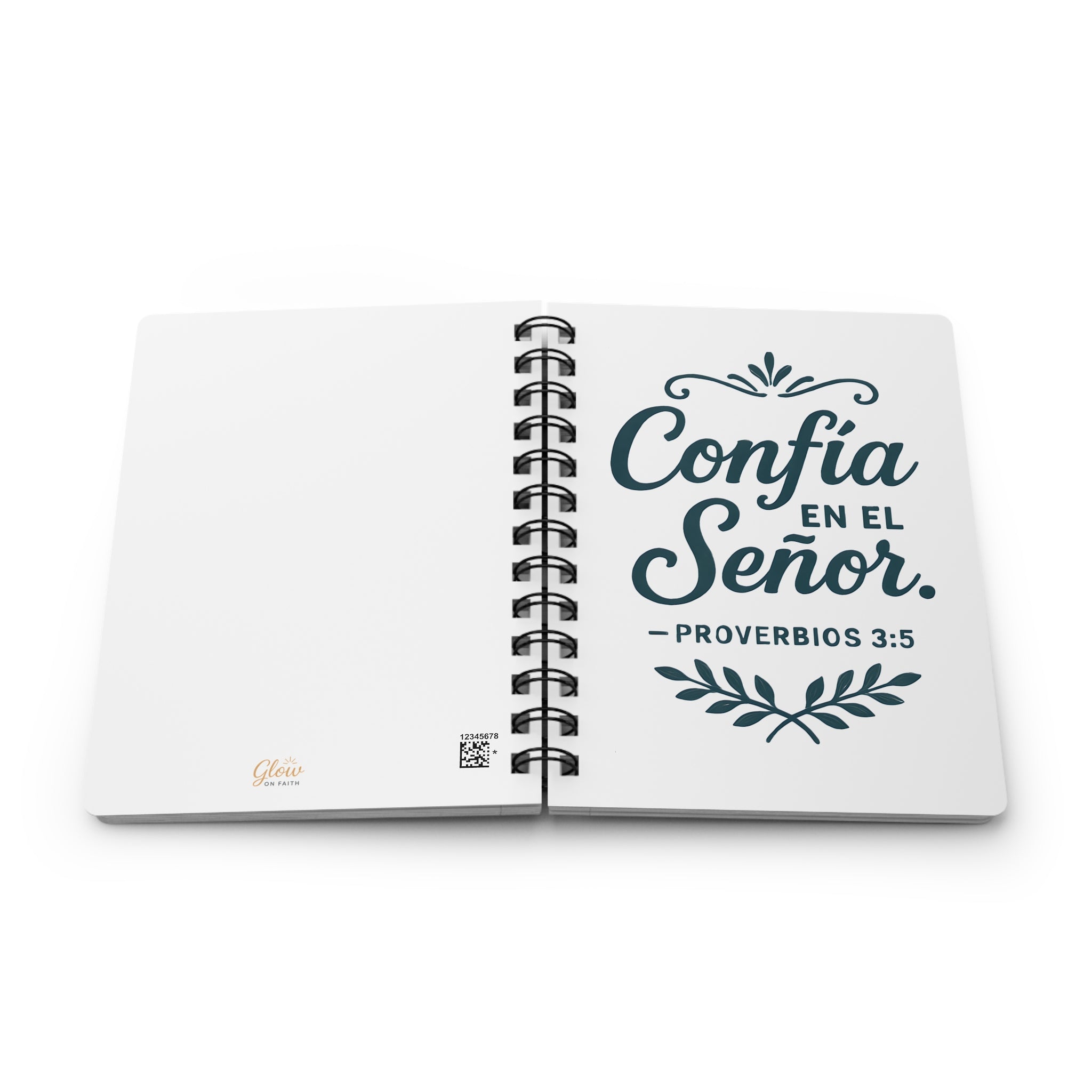 Confía en el Señor. — Proverbios 3:5 | Spiral Bound Journal