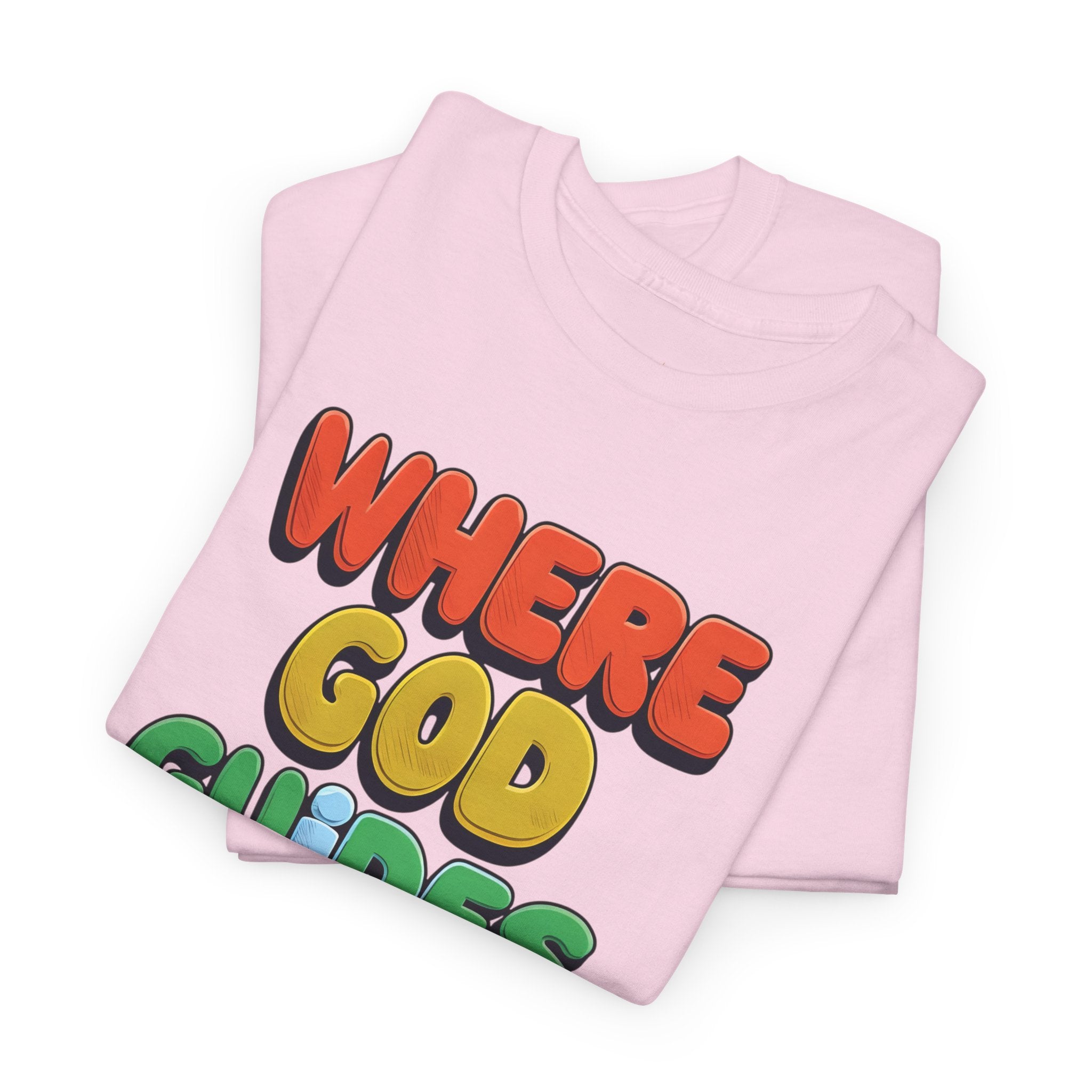 Where God Guides, He Provides | Unisex Cotton T-Shirt