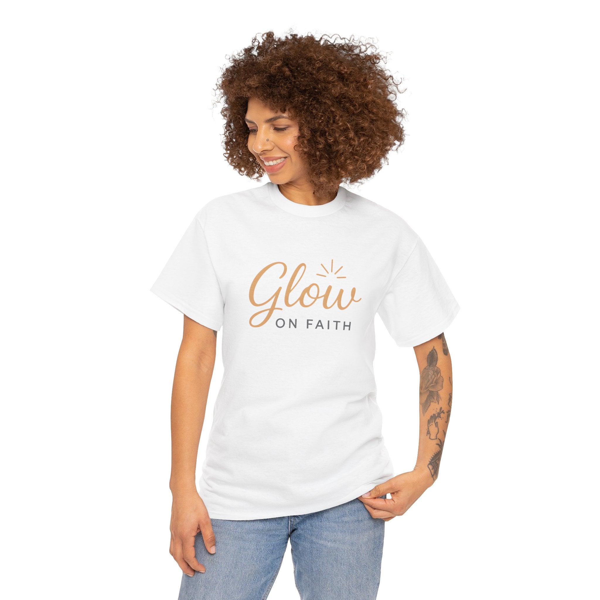 Glow on Faith | Unisex Heavy Cotton Tee