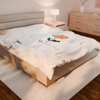 Blessed | Cozy Floral Velveteen Plush Blanket